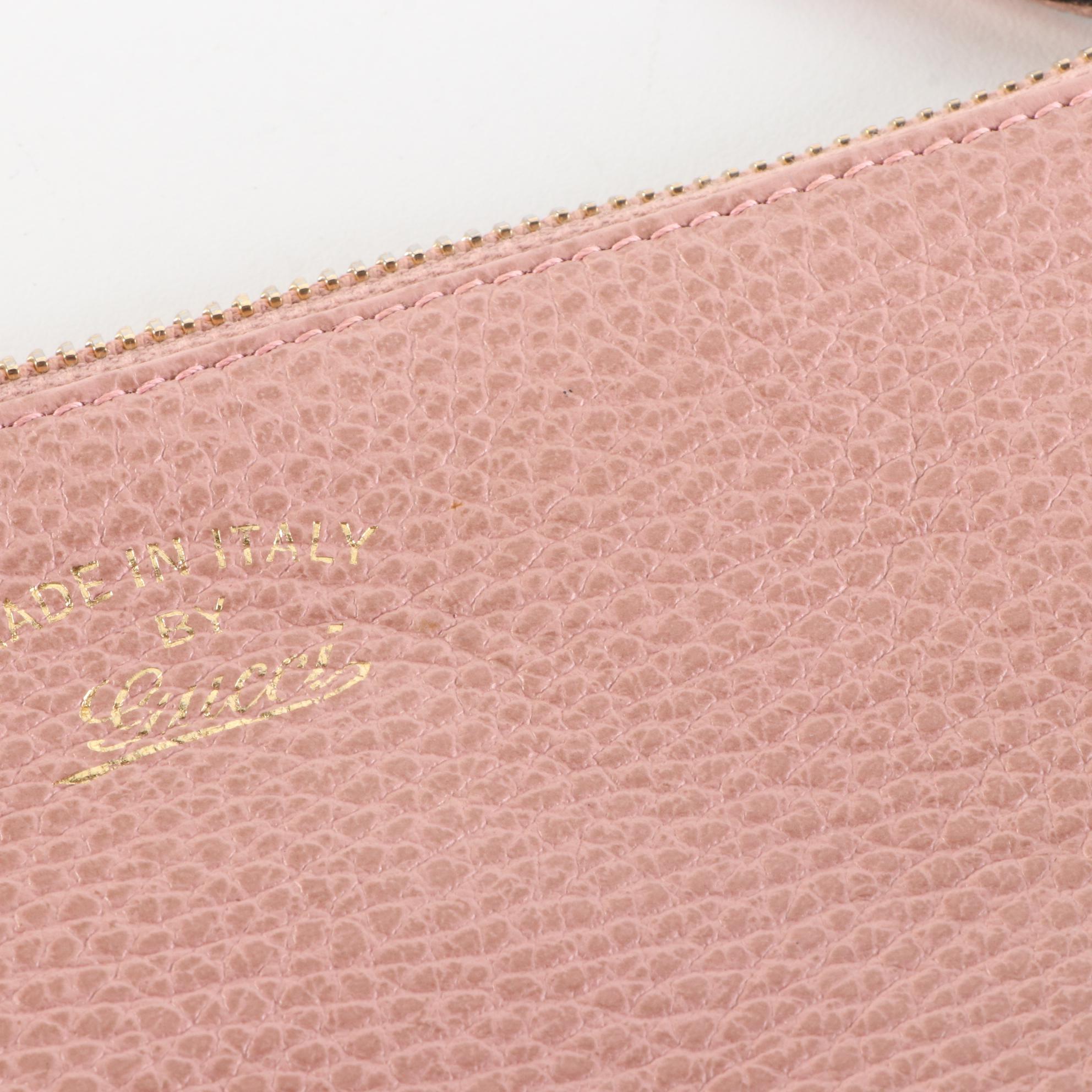 Gucci Zip Clutch/Pouch in Grain Leather