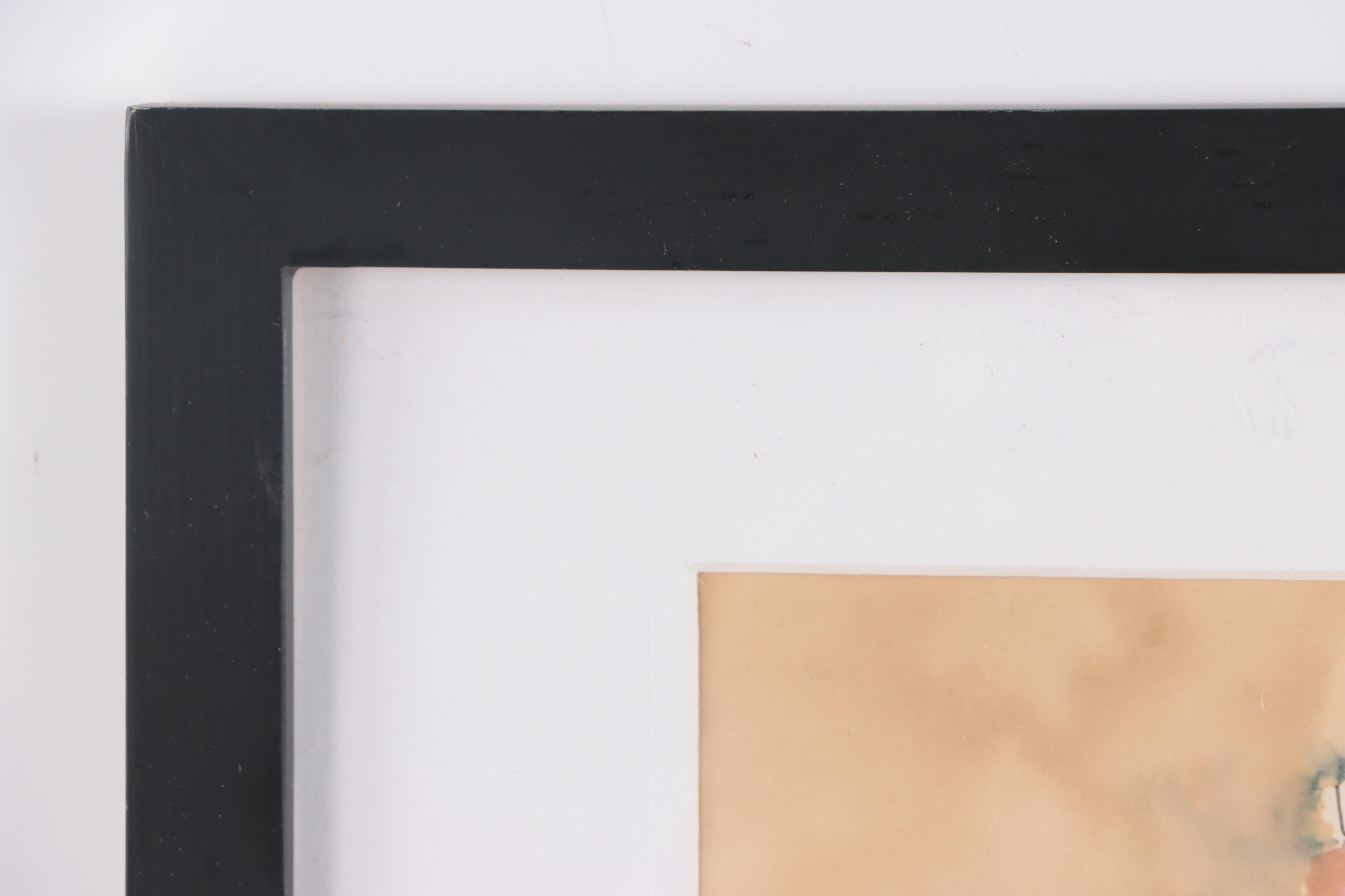 Harry Hilson Watercolor Painting of Football Players