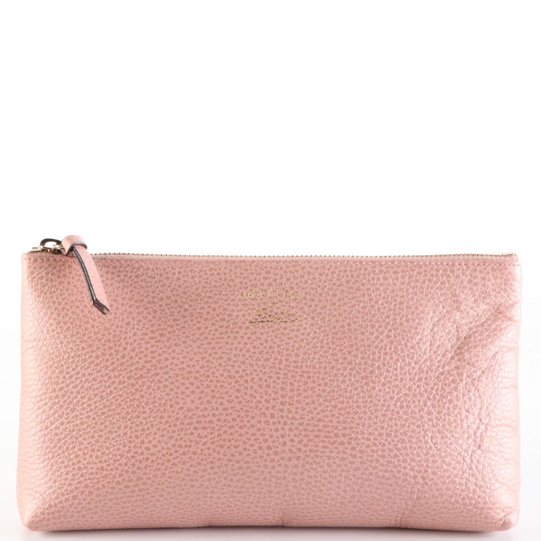 Gucci Zip Clutch/Pouch in Grain Leather