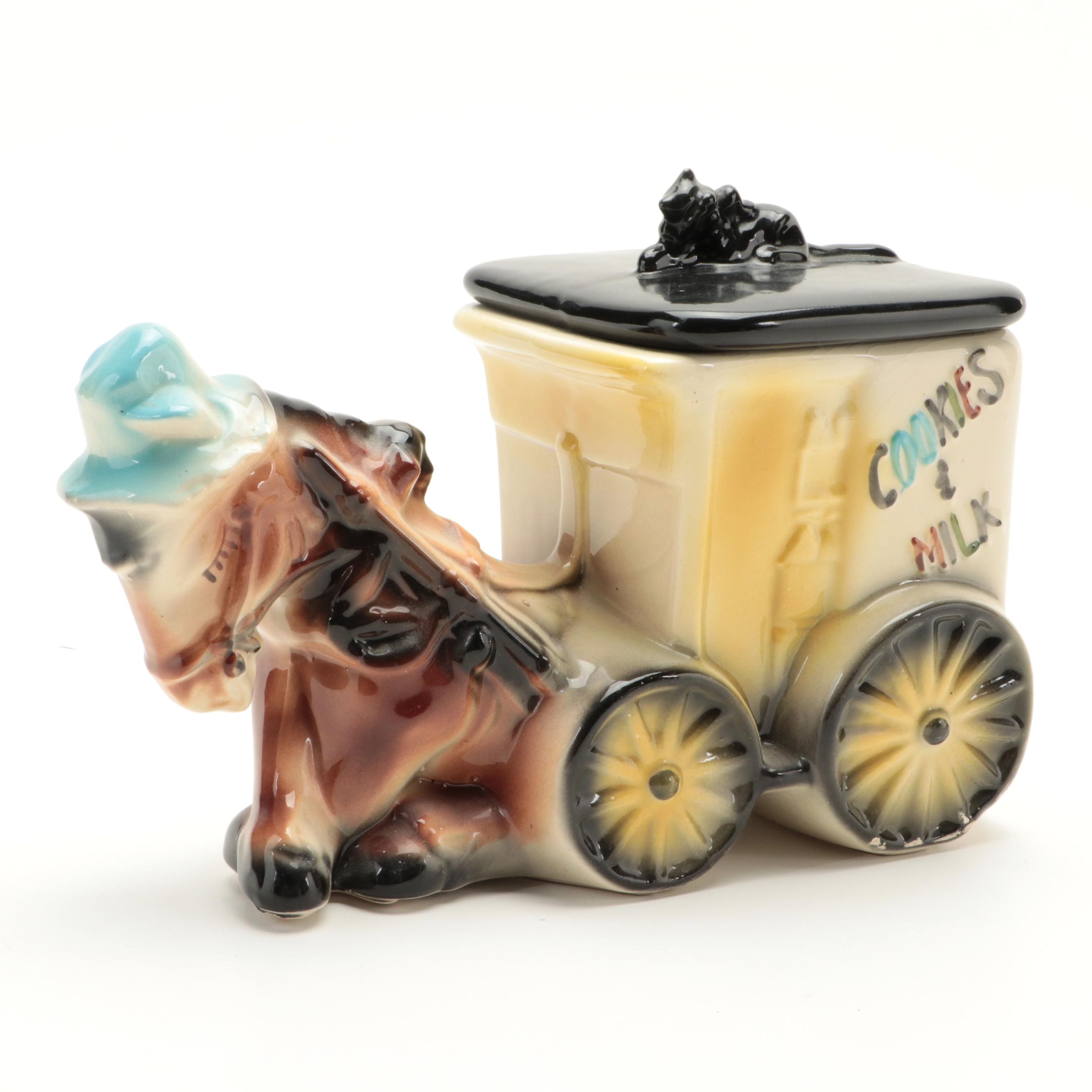 American Bisque Pottery Ceramic Cookie Jar