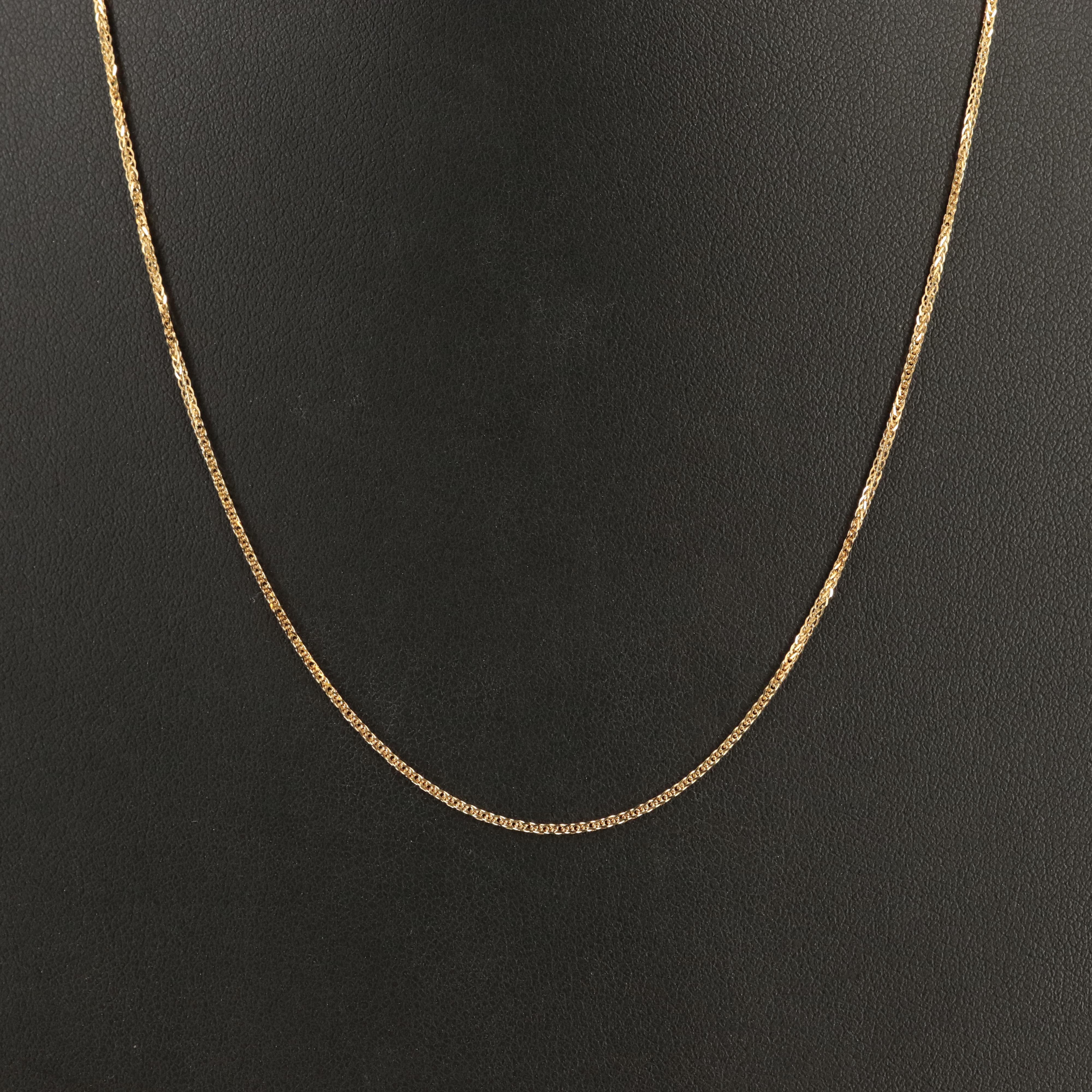 14K Foxtail Chain Necklace