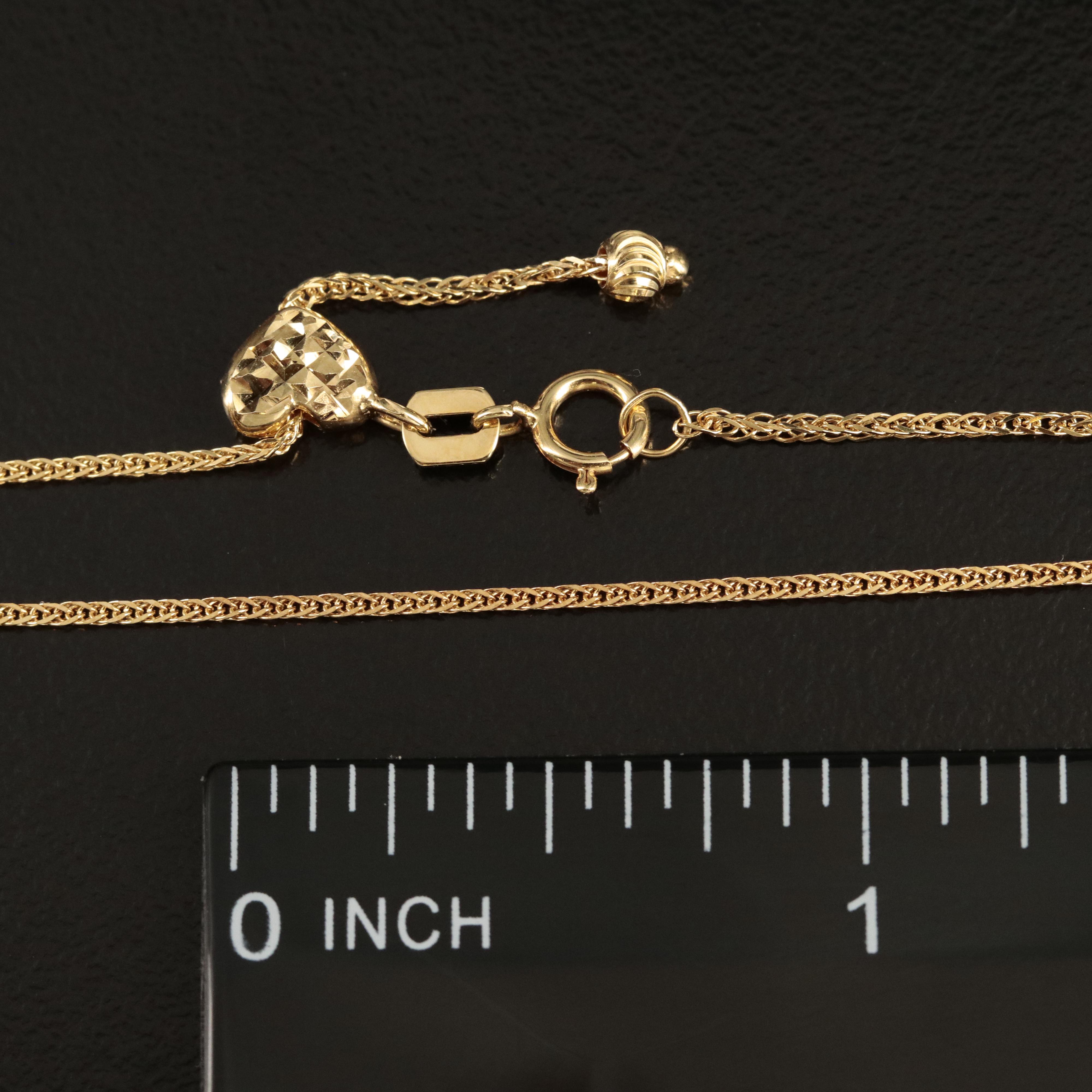 14K Foxtail Chain Necklace