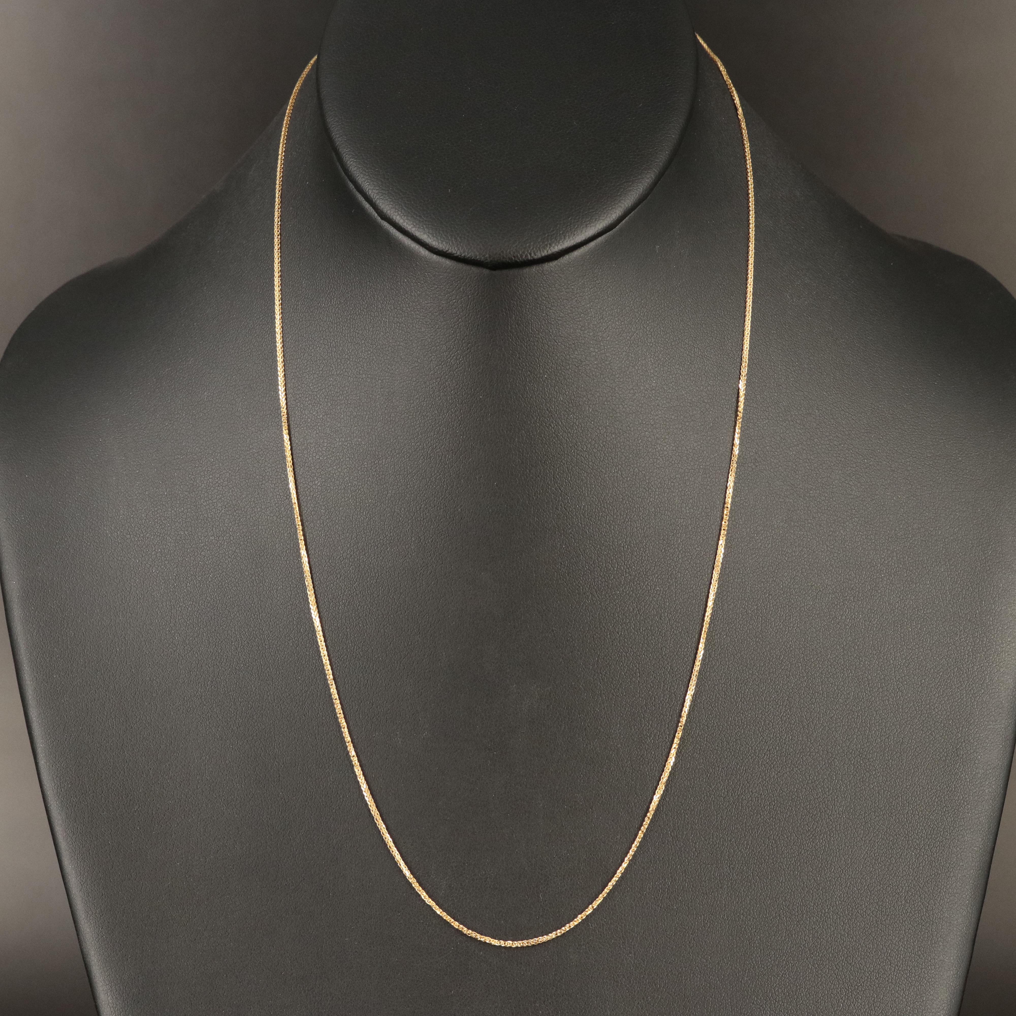 14K Foxtail Chain Necklace
