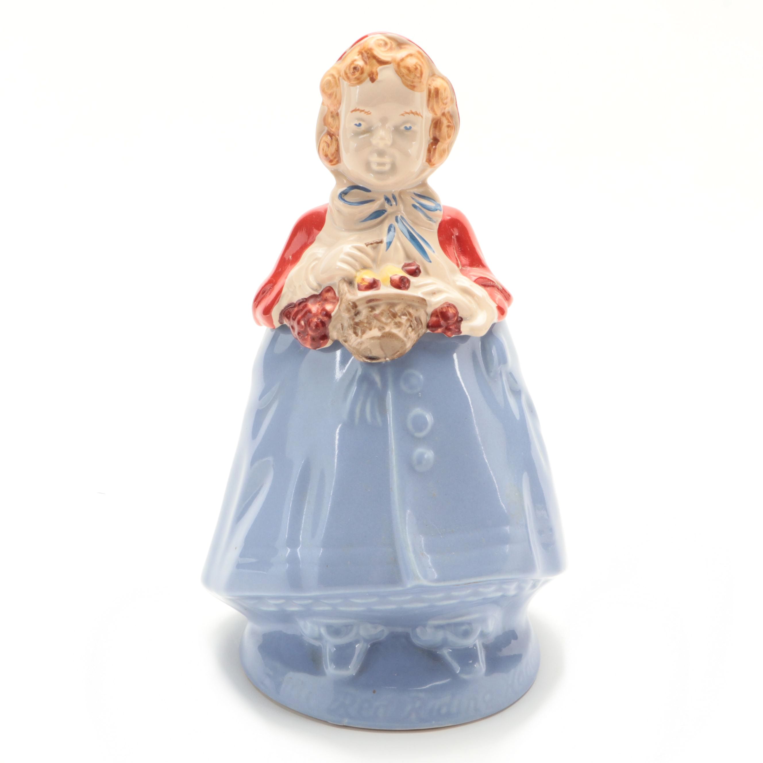 Pottery Guild of America Little Red Riding Hood Ceramic Cookie Jar EBTH