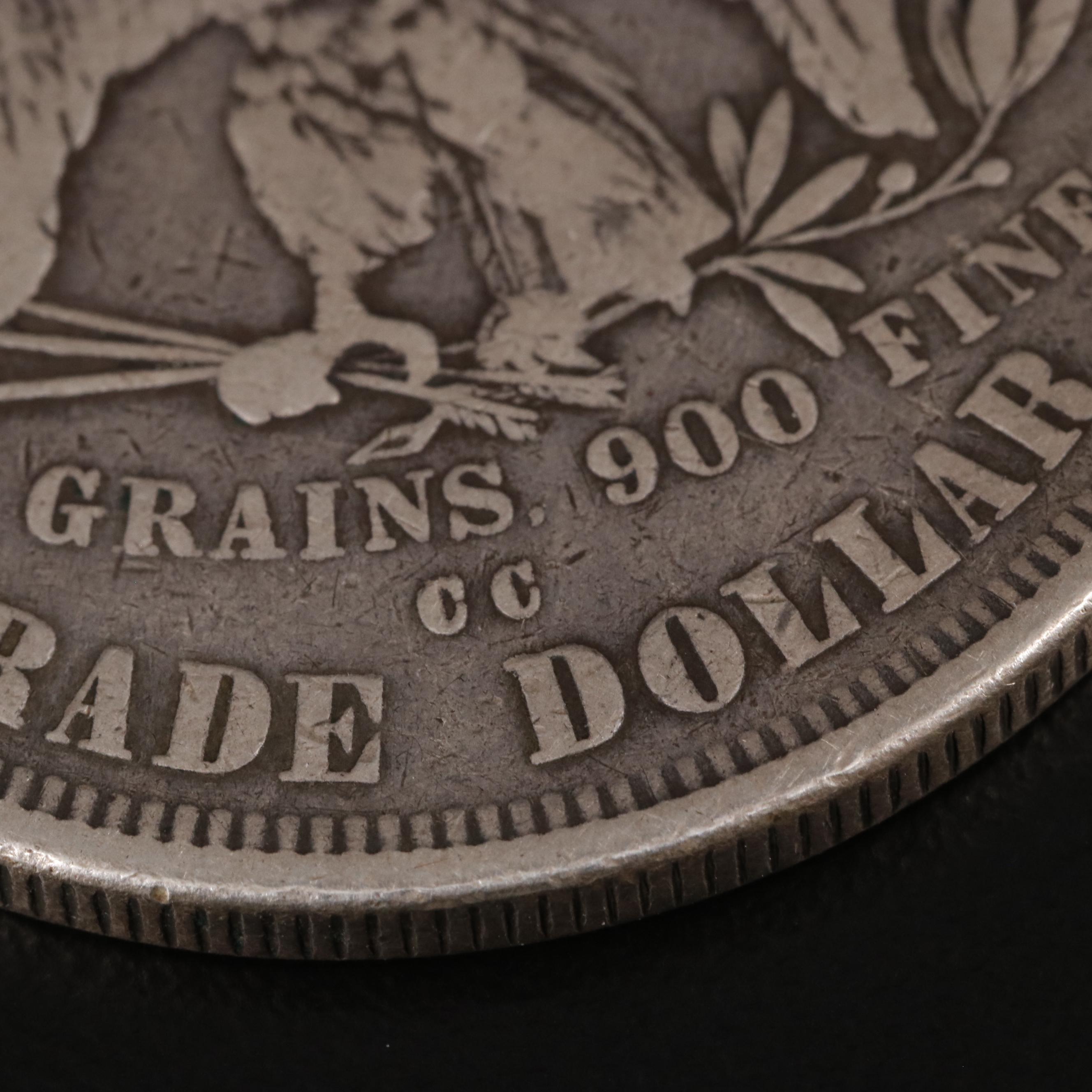 1875-CC Trade Silver Dollar