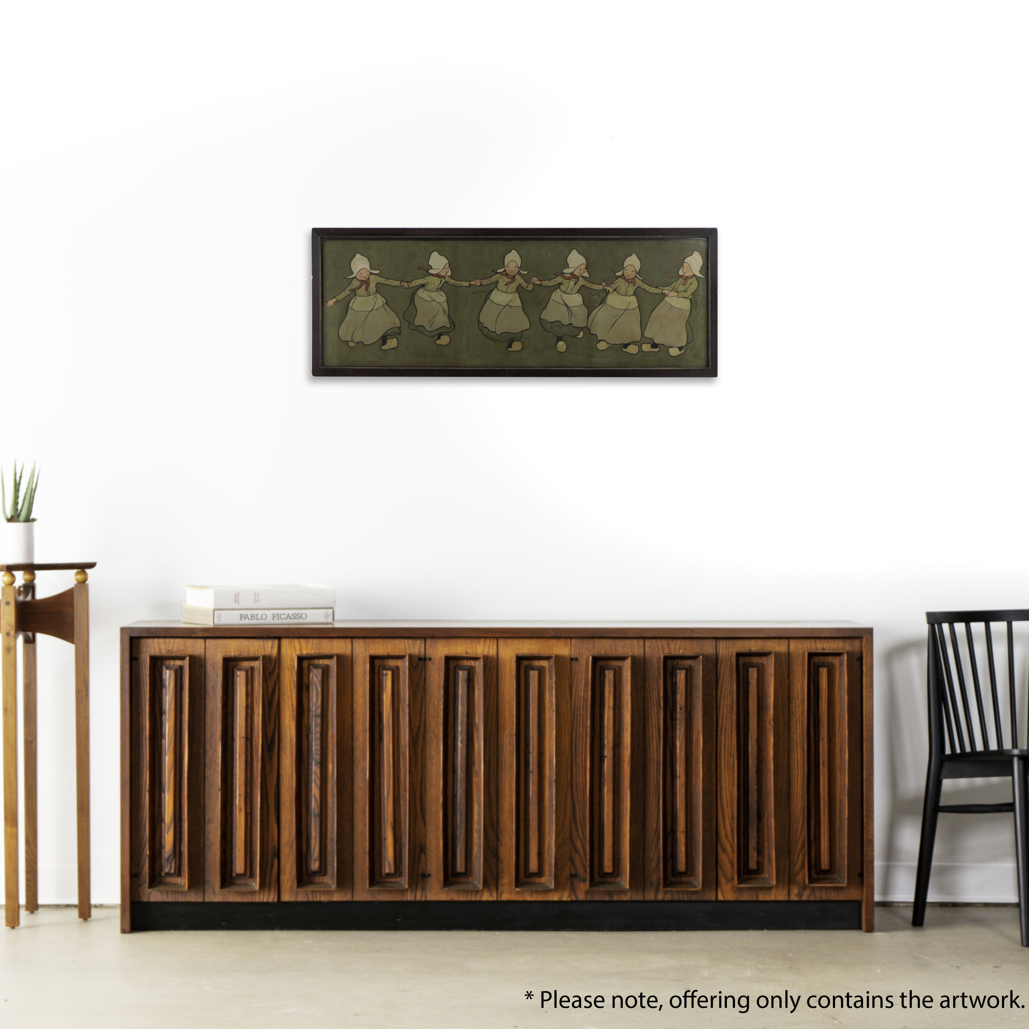 Cecil Aldin Lithograph of Dutch Children