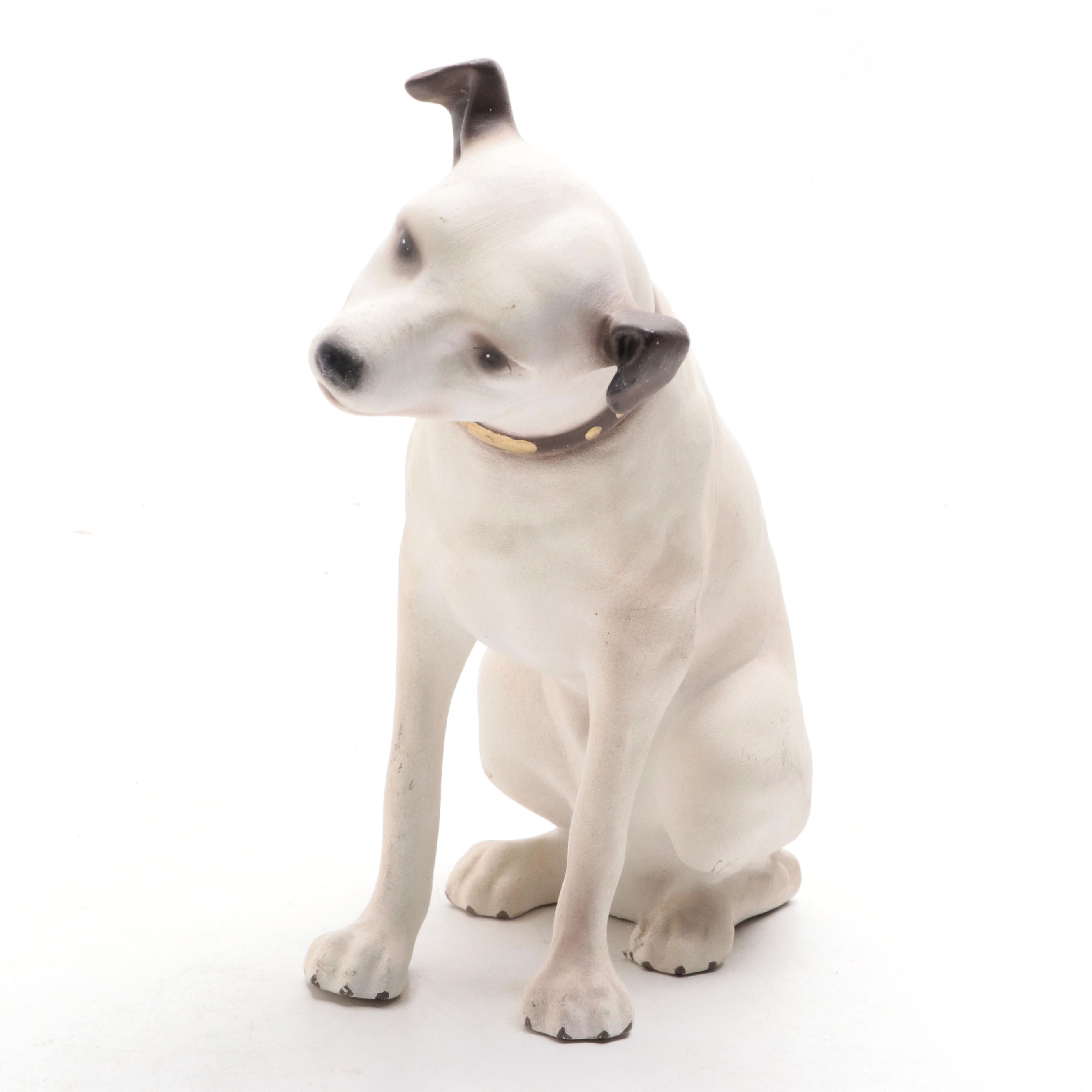 RCA "Nipper" Ceramic Statue, 20th Century