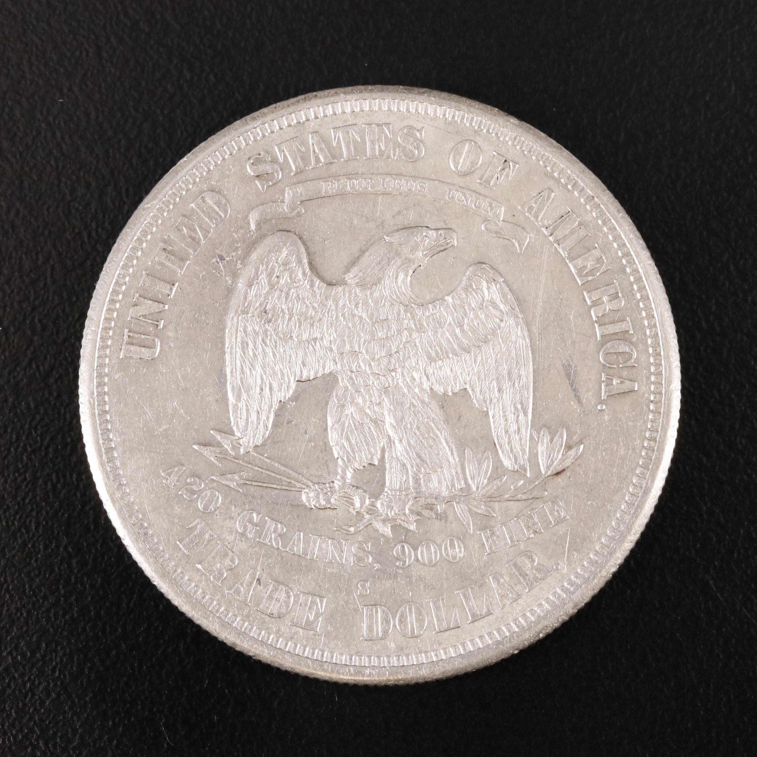 1874-S Trade Silver Dollar