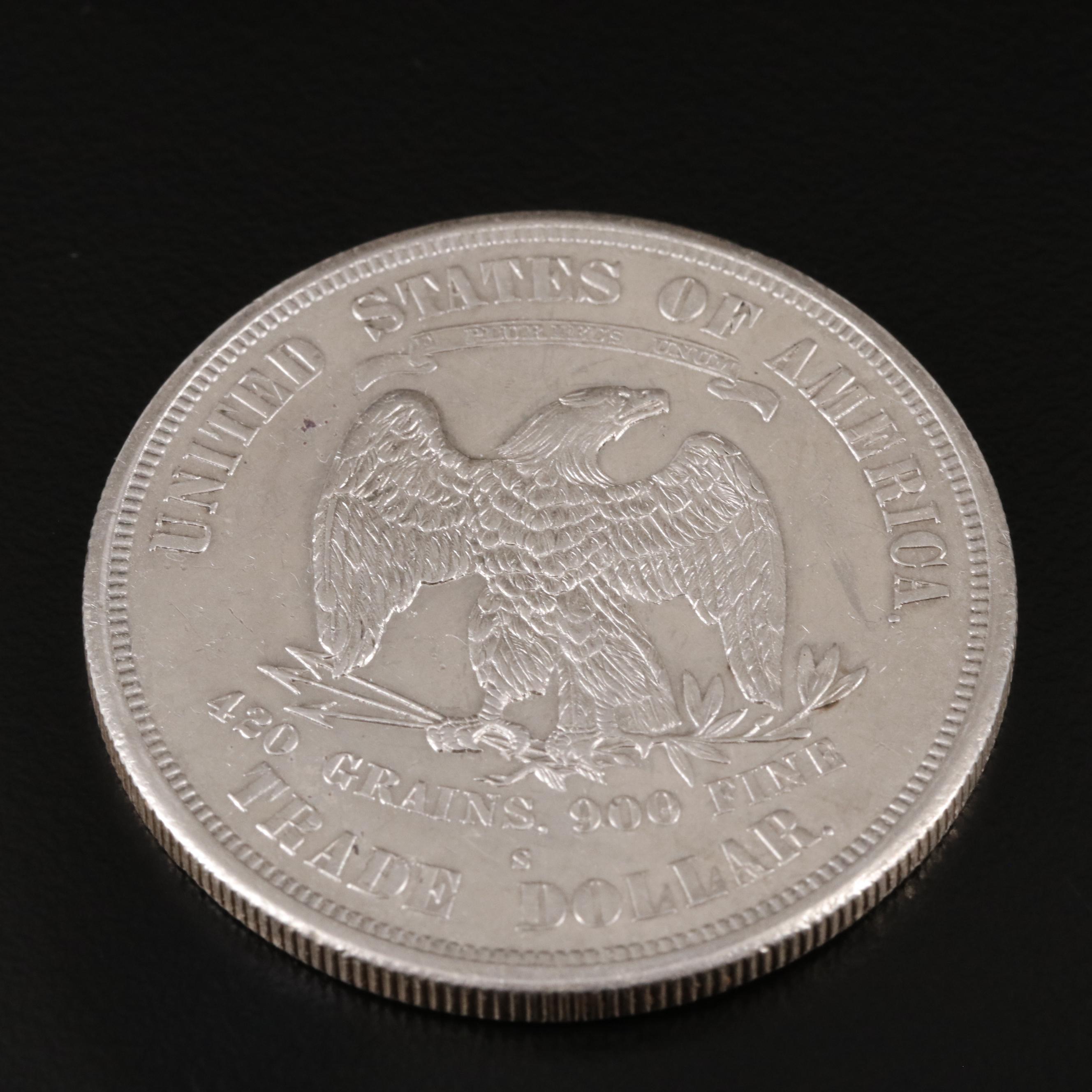 1874-S Trade Silver Dollar