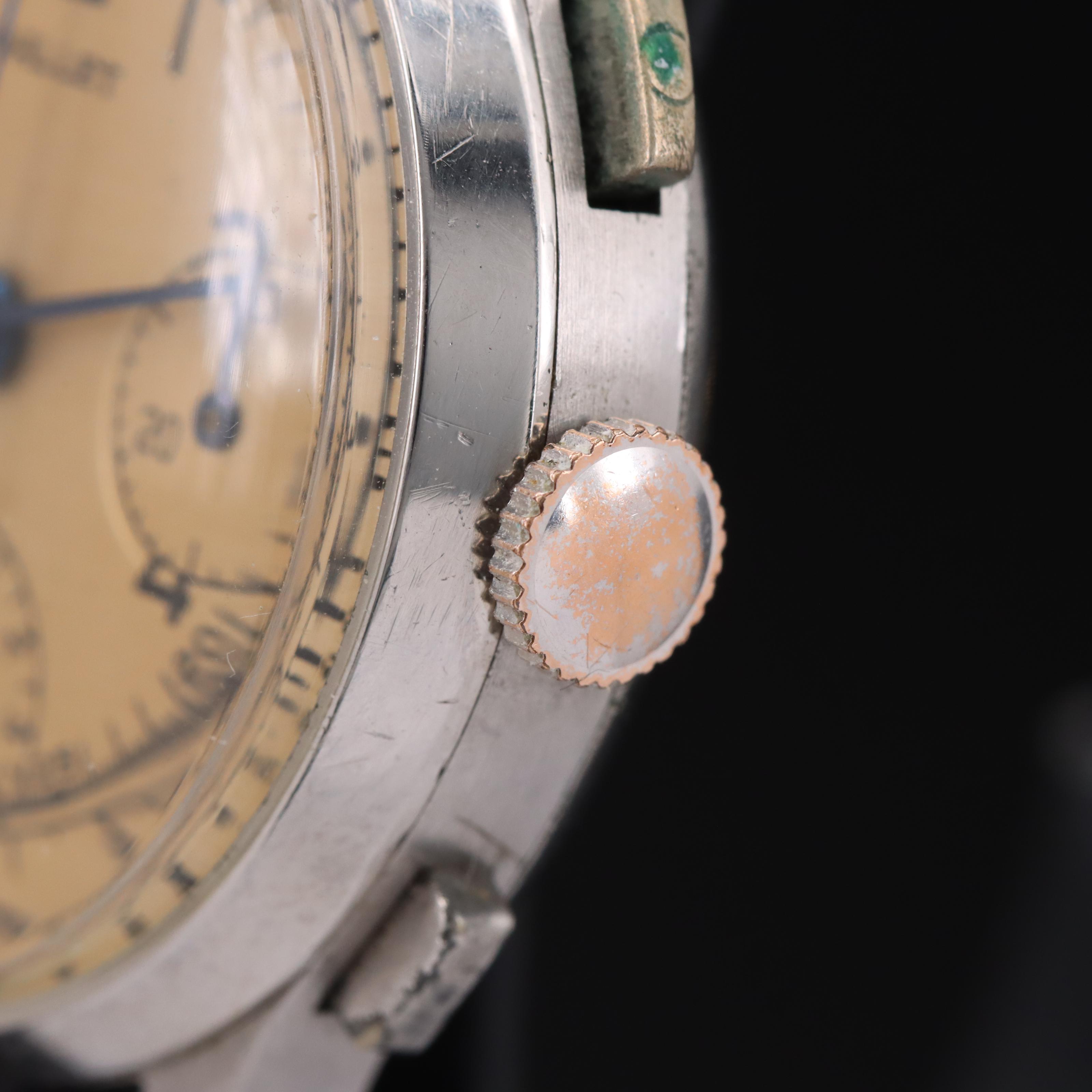 Vintage Gallet Three Registers Chronograph Watch