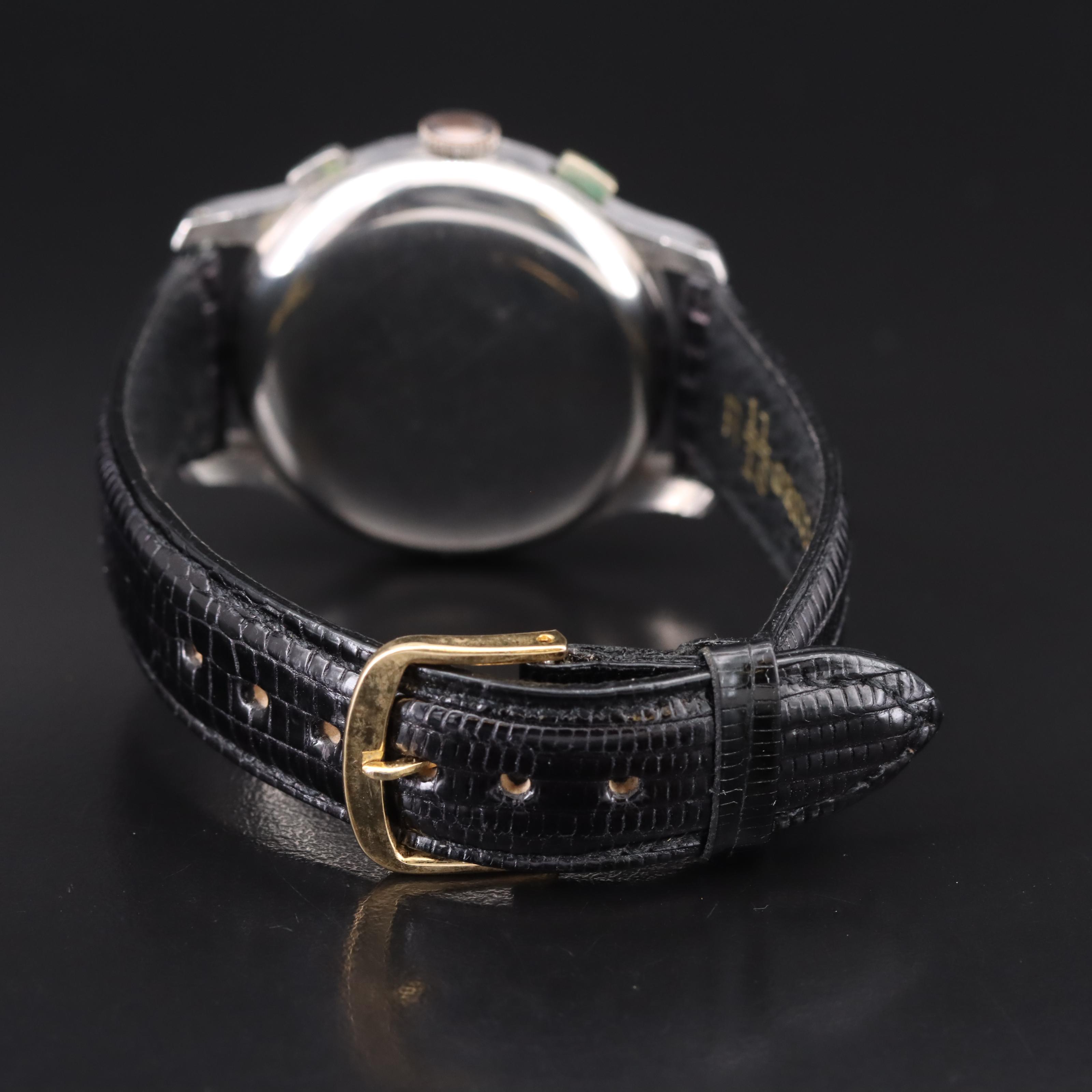 Vintage Gallet Three Registers Chronograph Watch