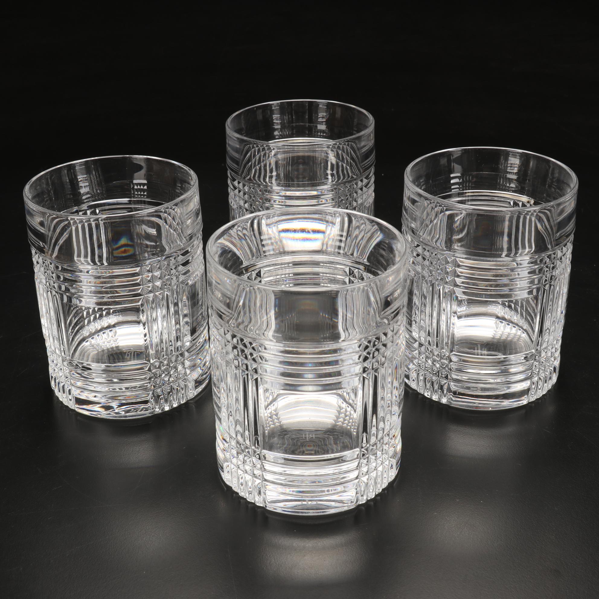 Ralph Lauren Crystal "Glen Plaid" Old Fashioned Glasses