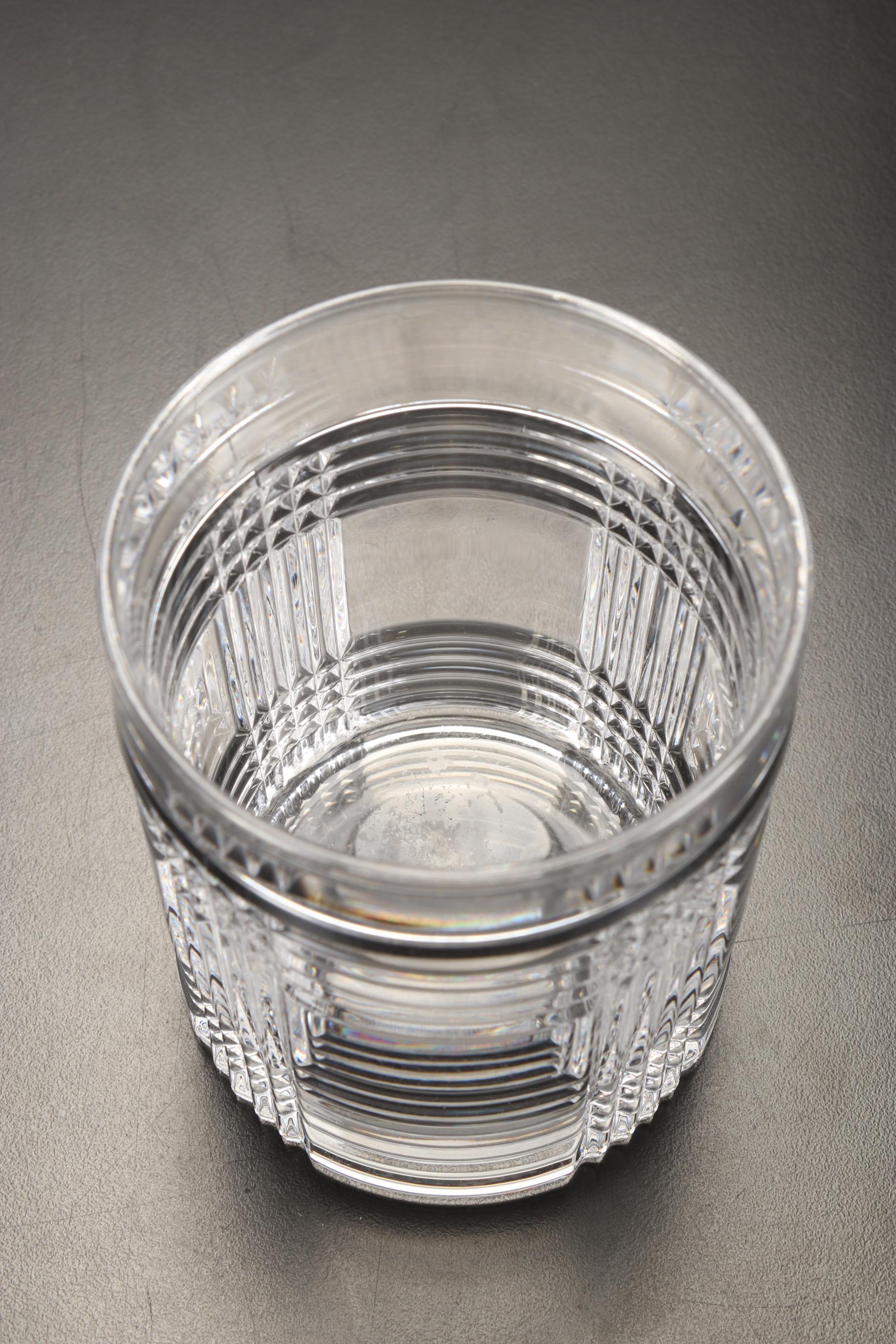 Ralph Lauren Crystal "Glen Plaid" Old Fashioned Glasses