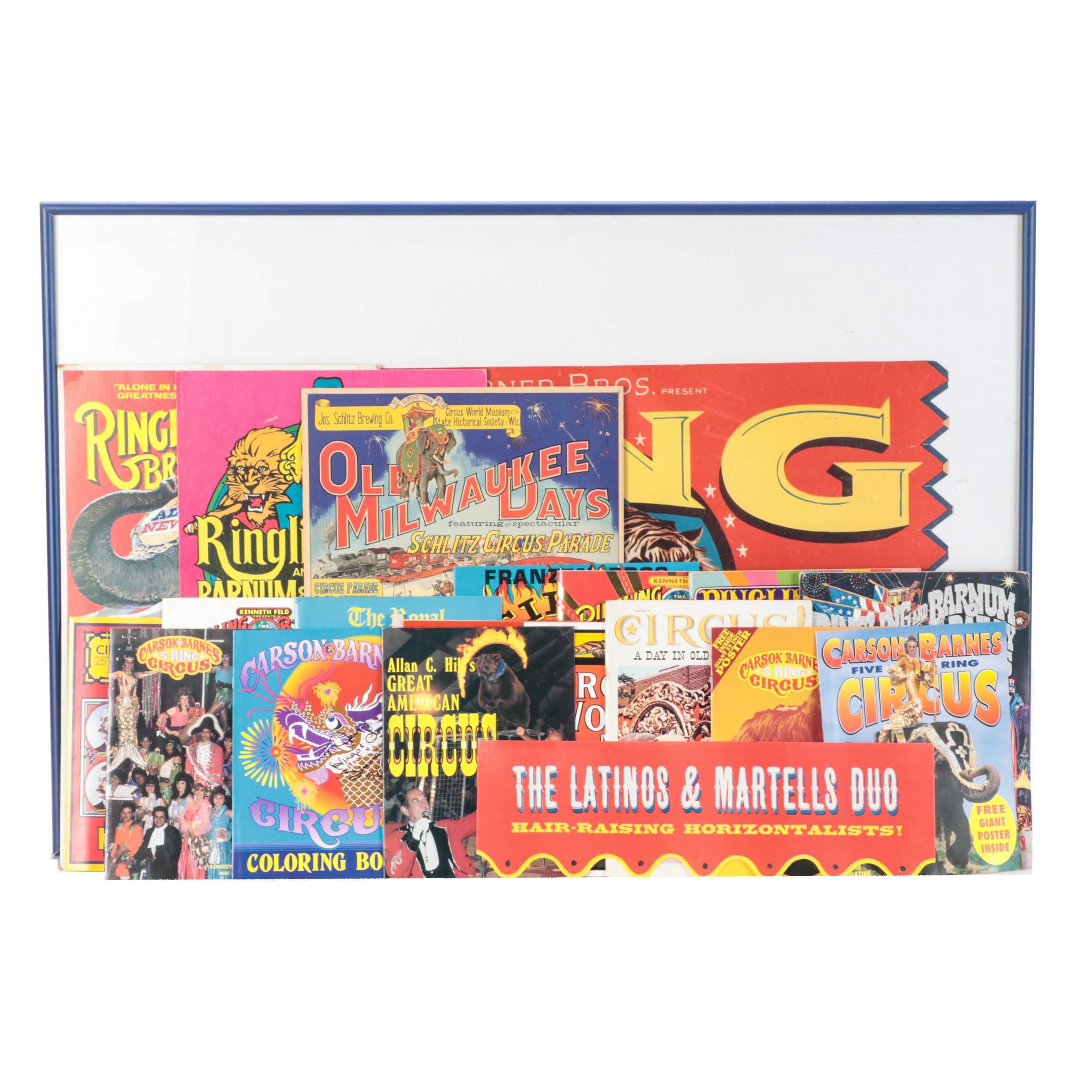 Ringling Bros, Franzen Bros with Other Circus Posters, Coloring Books and More