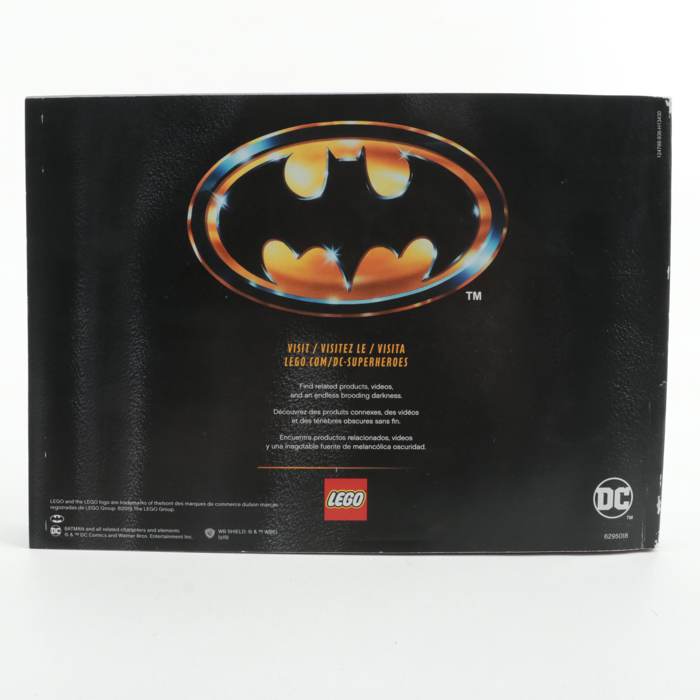 LEGO DC "Batman" 1989 Batmobile 76139 Building Toy Set