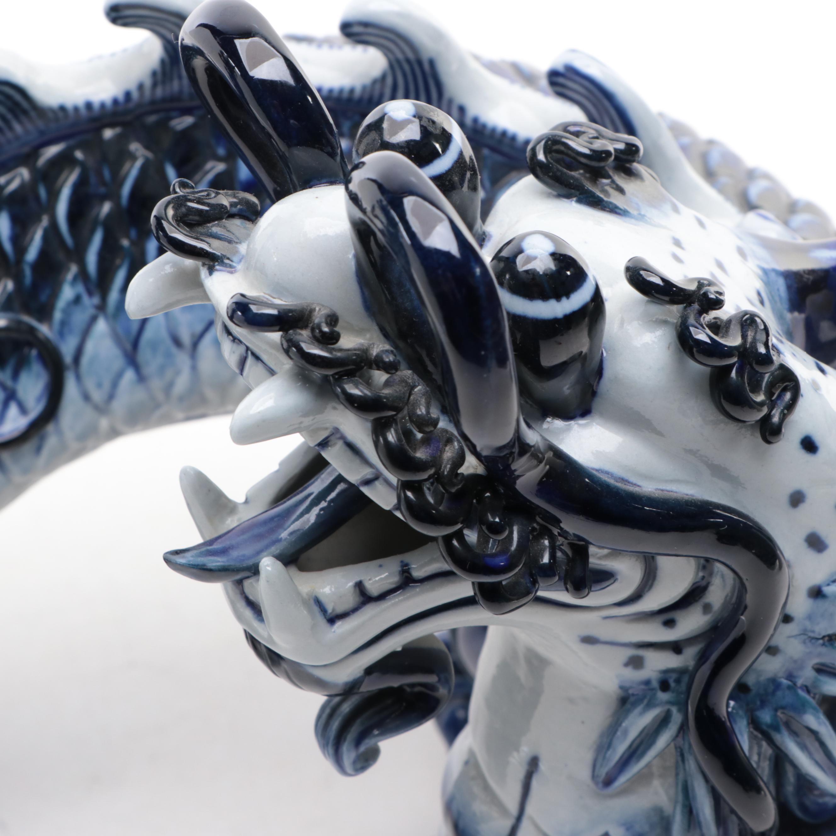Chinese Porcelain Dragon Figure