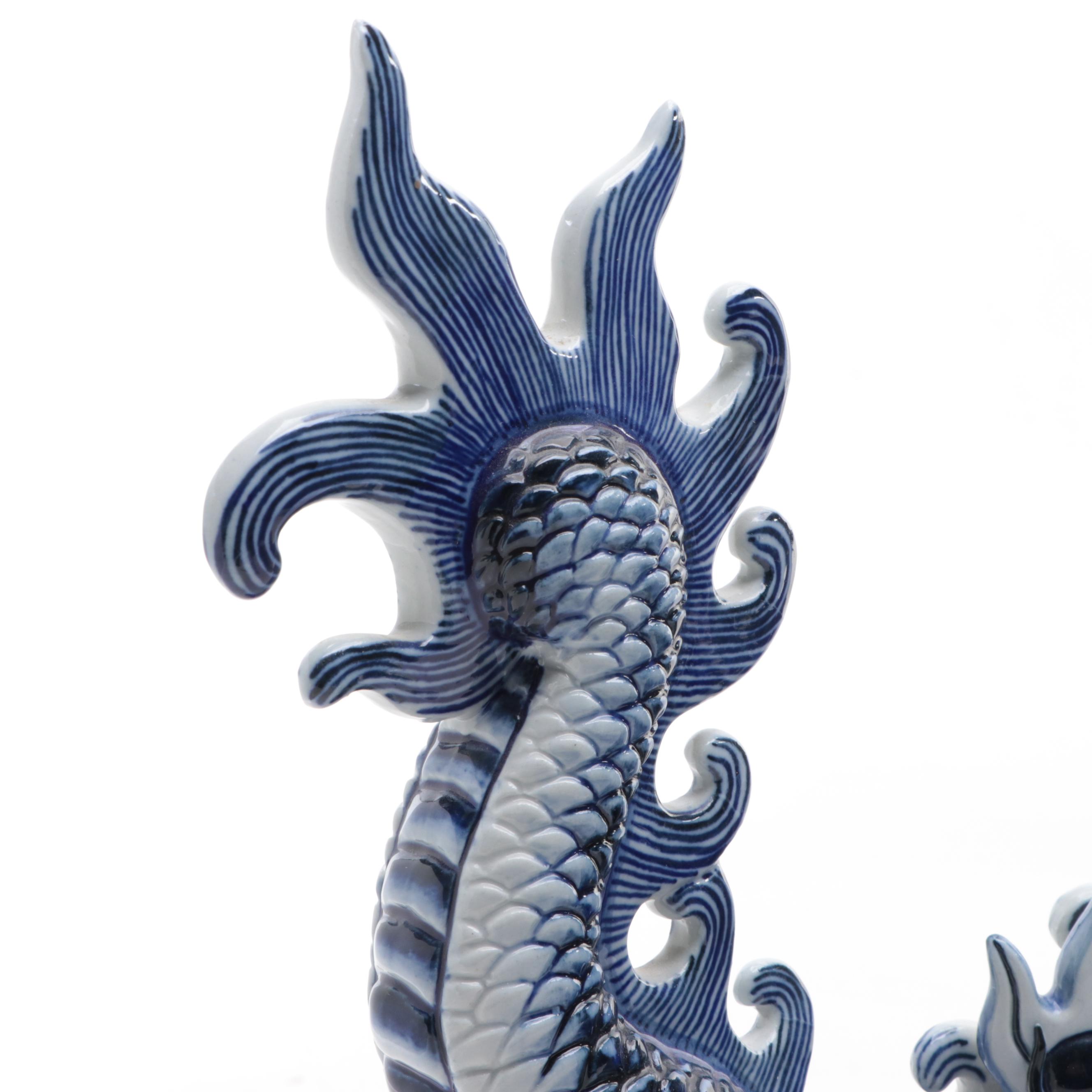 Chinese Porcelain Dragon Figure