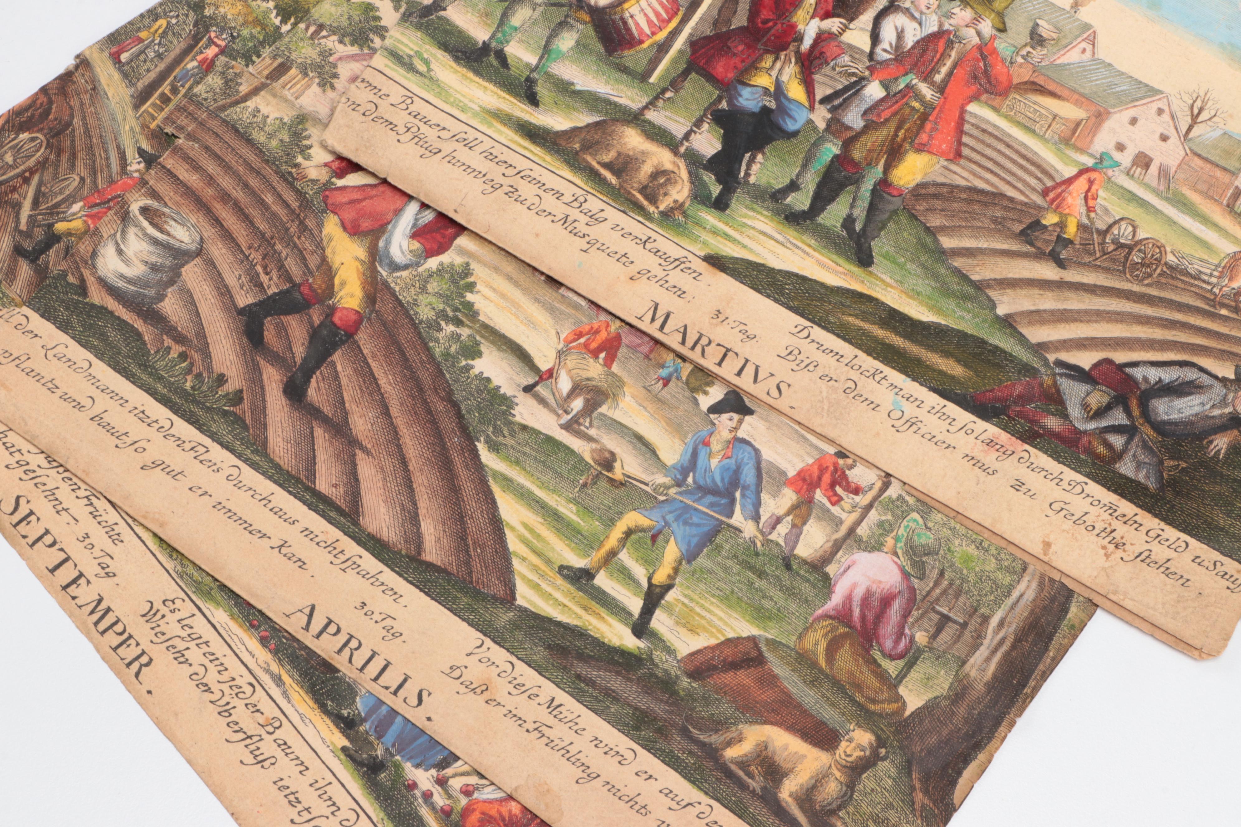 Southern German Perpetual Calendar, 18th Century