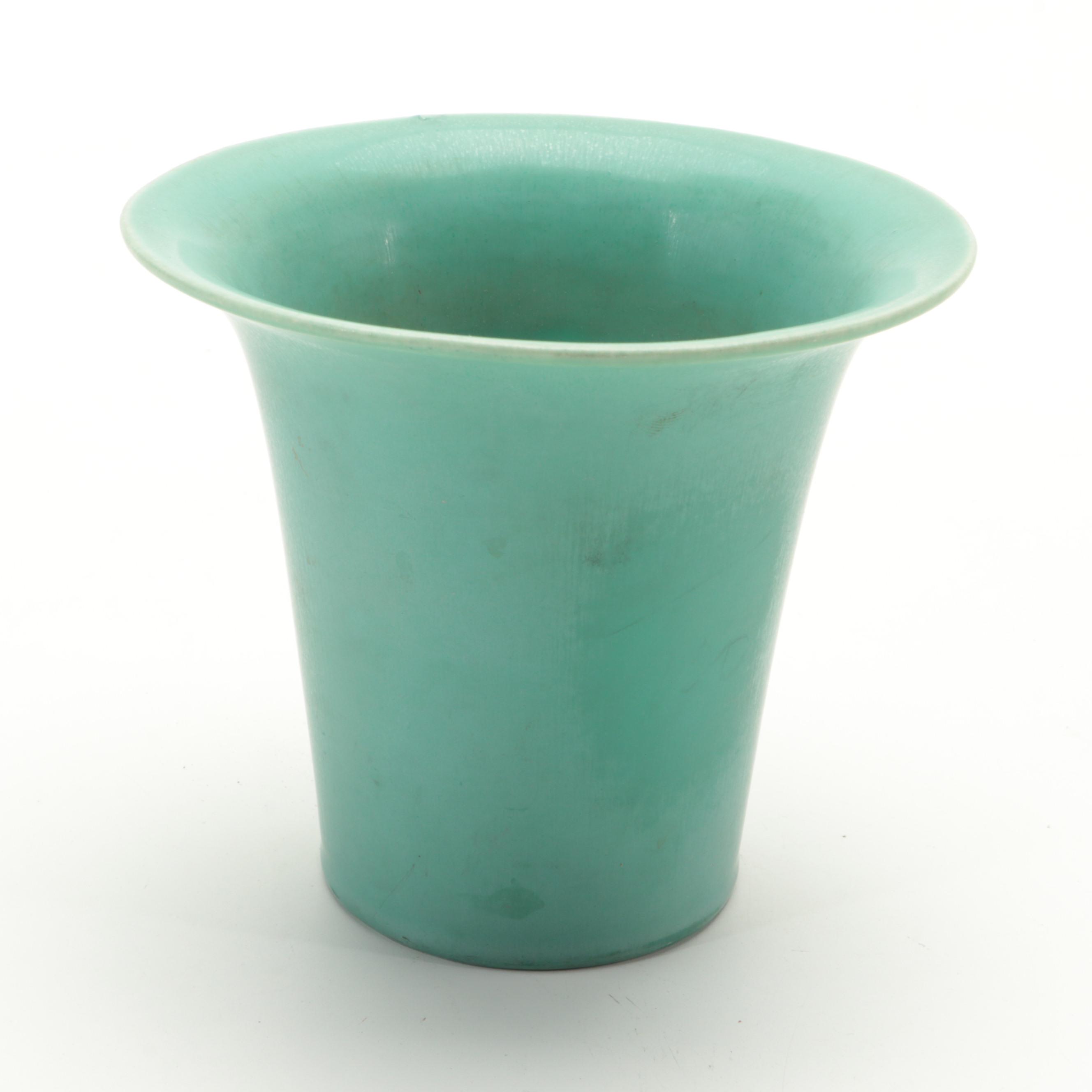 John Wareham Designed Rookwood Vase with Wold Pottery Vase