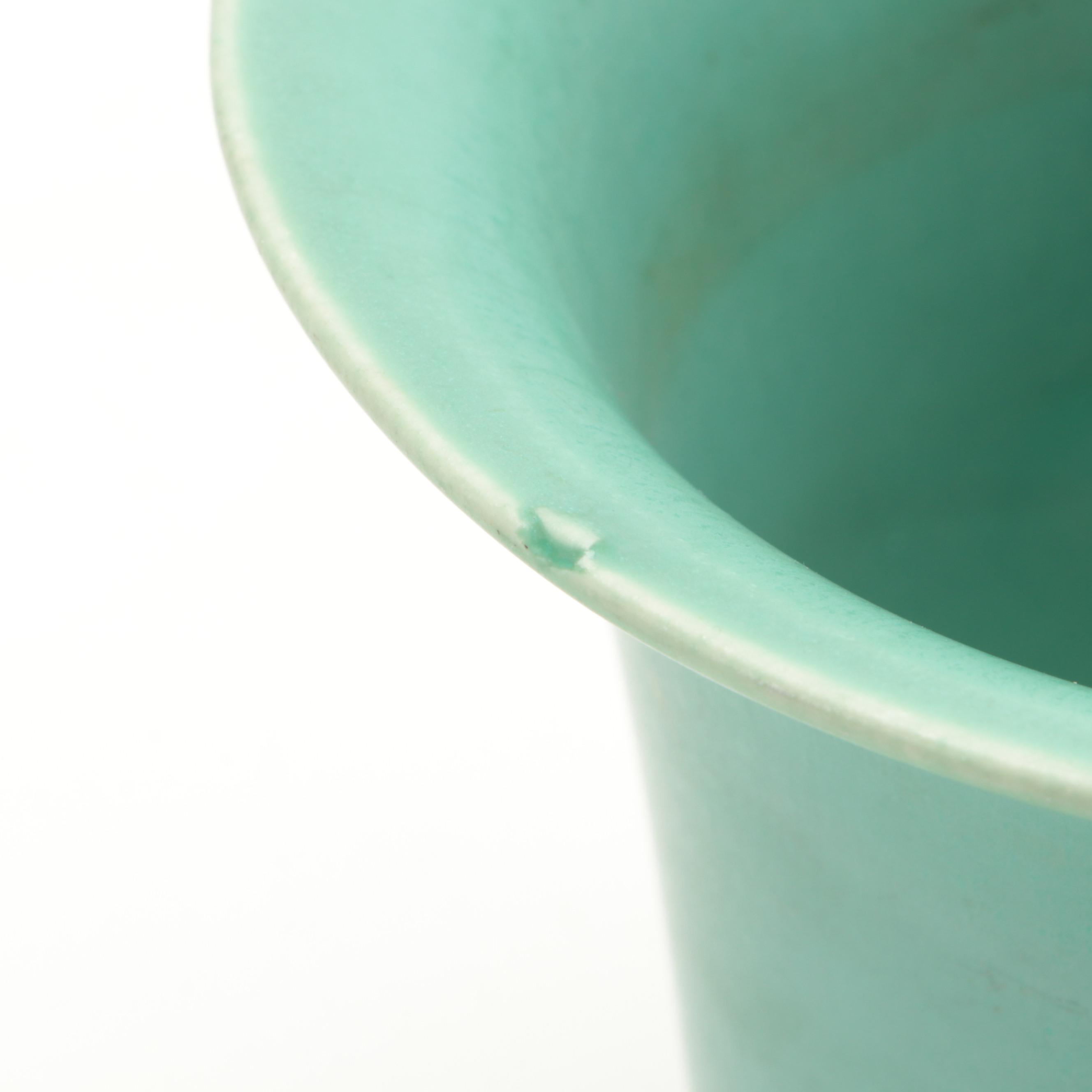 John Wareham Designed Rookwood Vase with Wold Pottery Vase