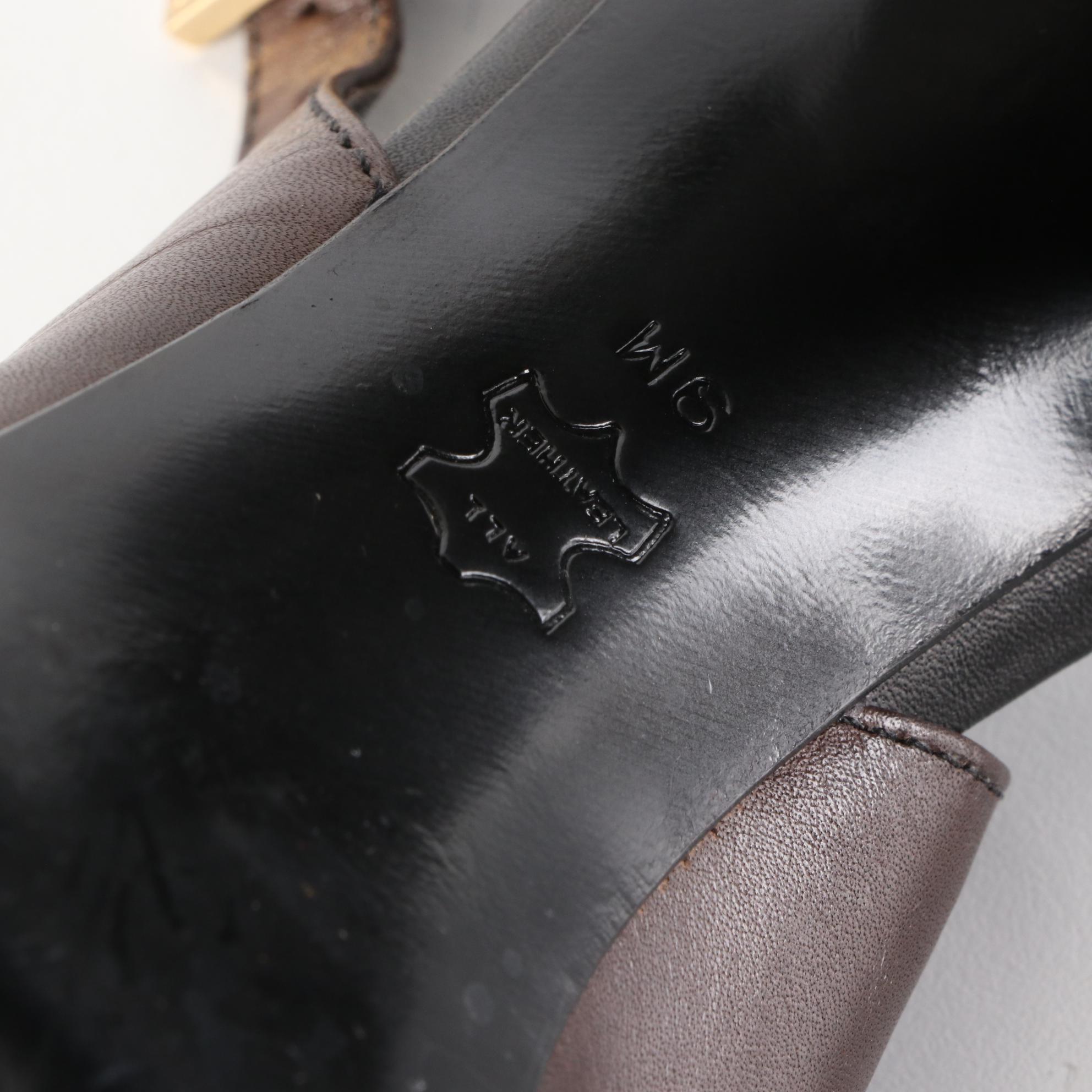 Tory Burch Peep-Toe Heels and T-Ring Pumps in Patent with Block Heel