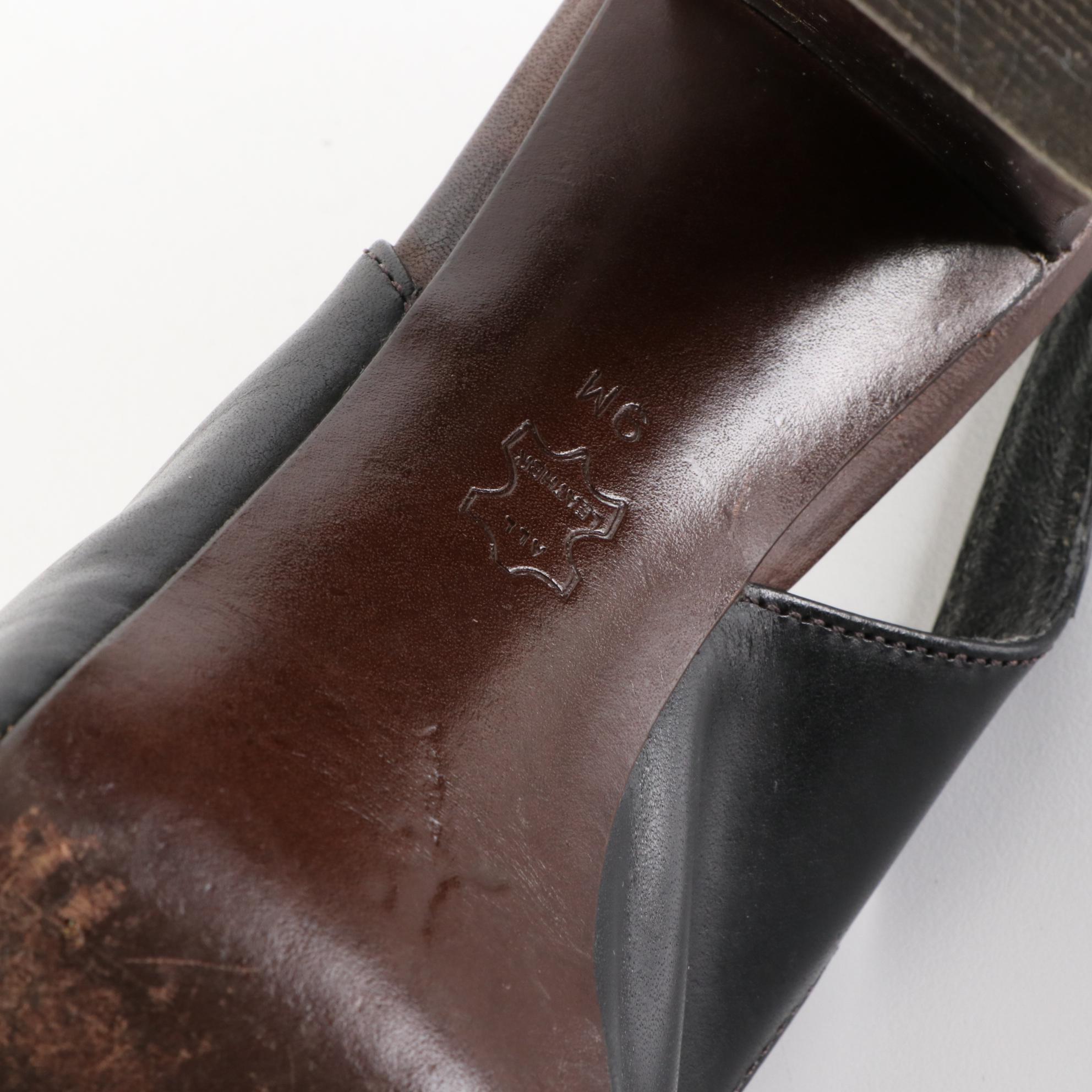 Tory Burch Peep-Toe Heels and T-Ring Pumps in Patent with Block Heel