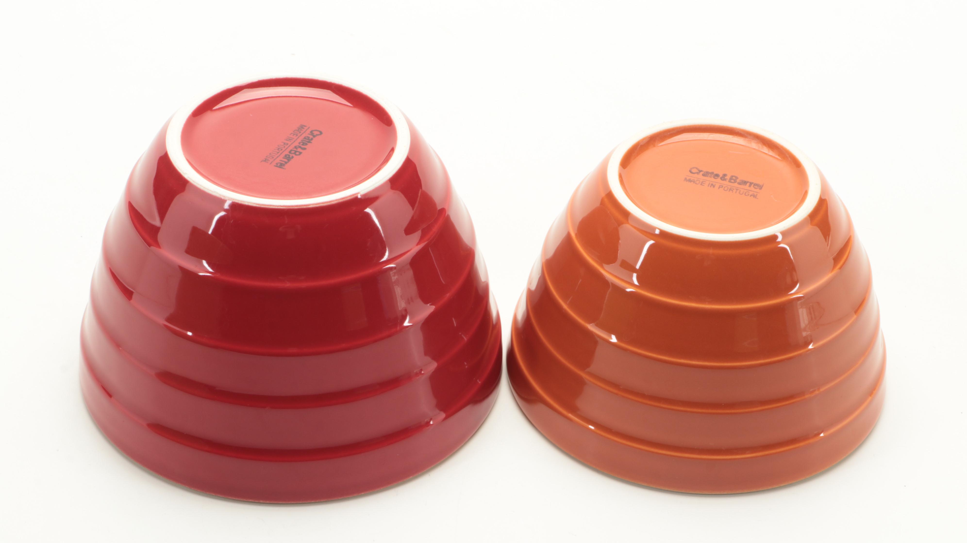 Crate and Barrel "Parker" Nesting Bowls, 2008-2012