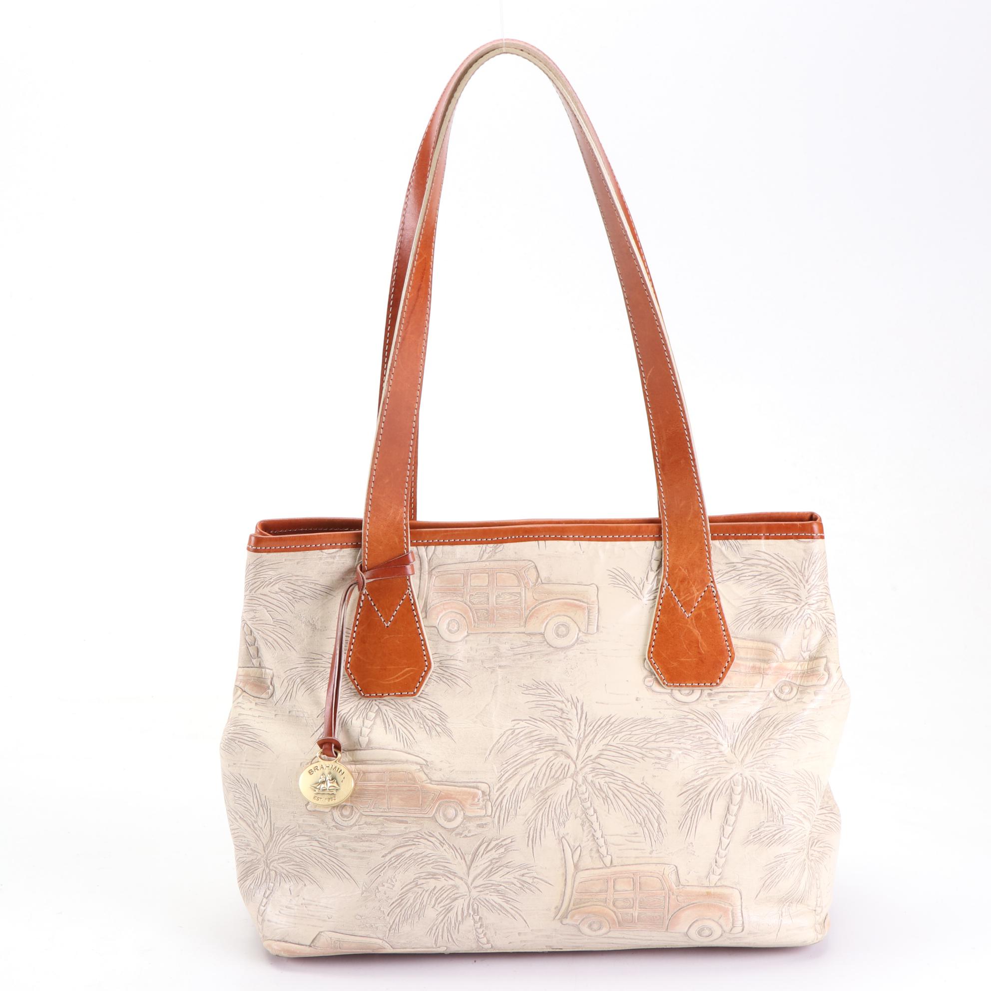 Brahmin Copa Cabana and Angelfish Embossed Leather Bags