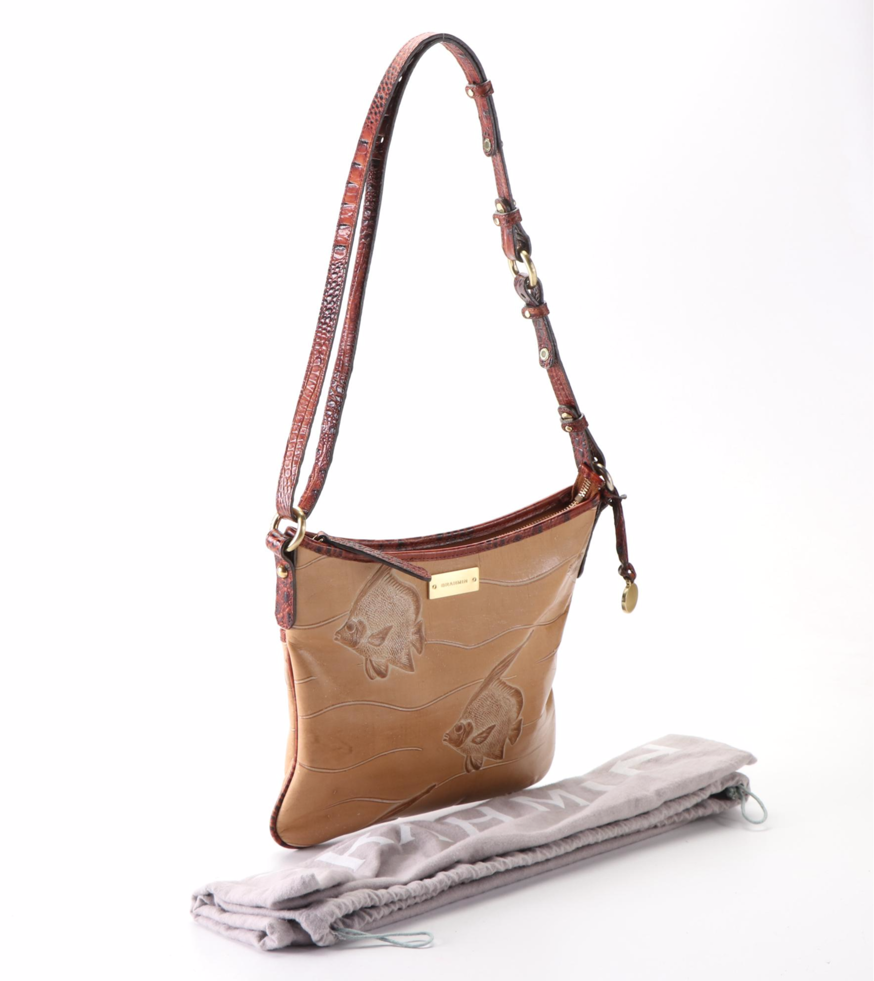 Brahmin Copa Cabana and Angelfish Embossed Leather Bags