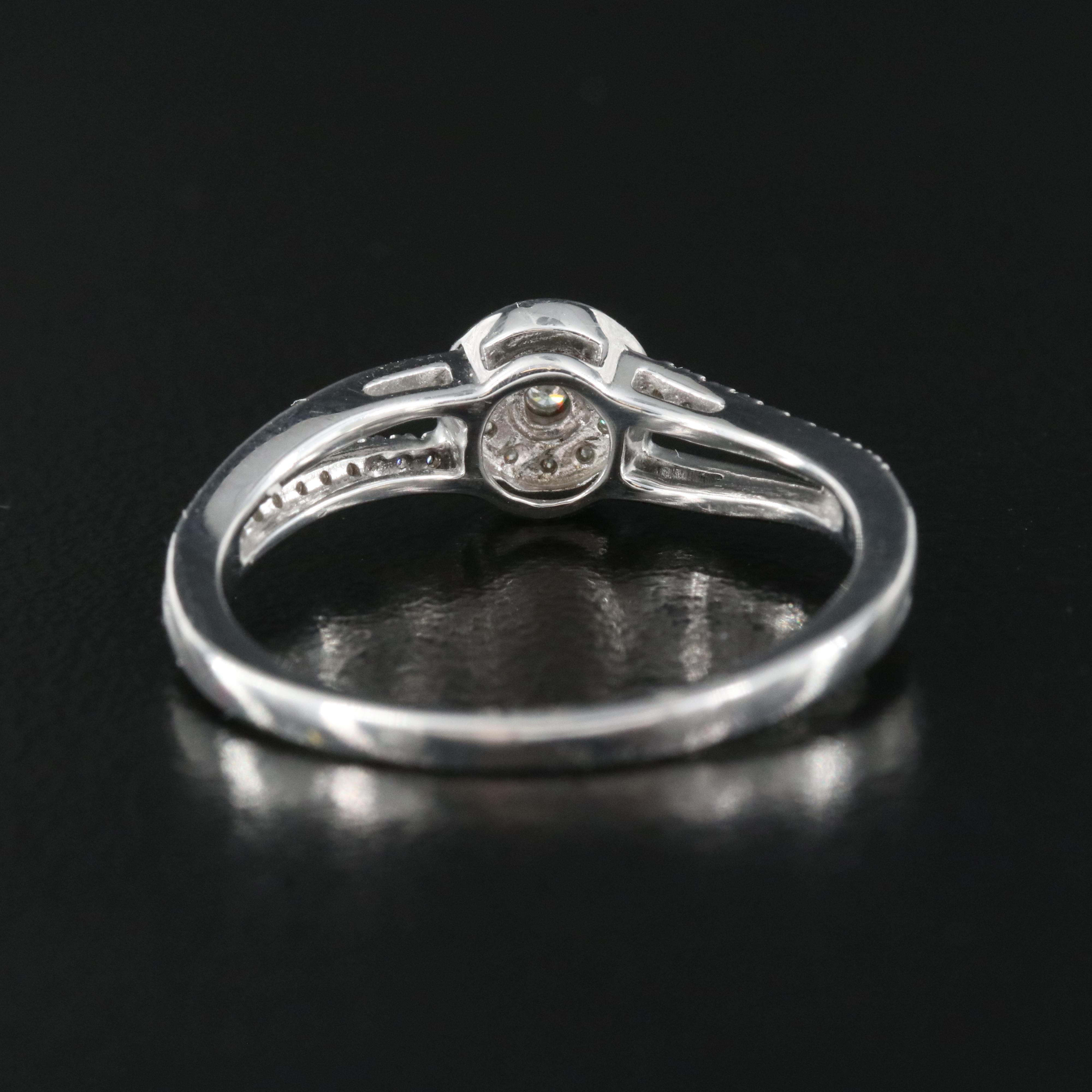 Sterling Diamond Ring