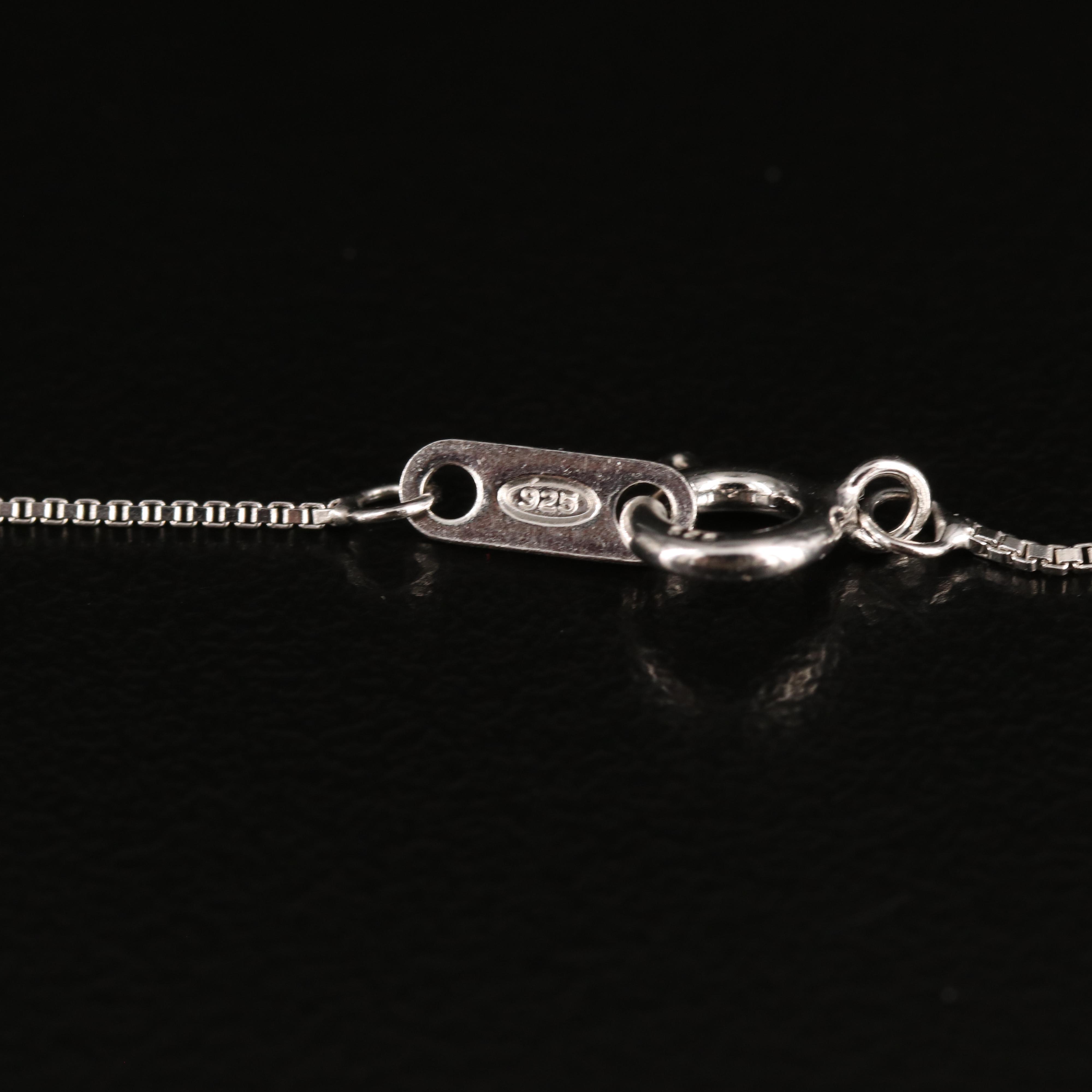 Sterling Diamond Heart Key Pendant Necklace