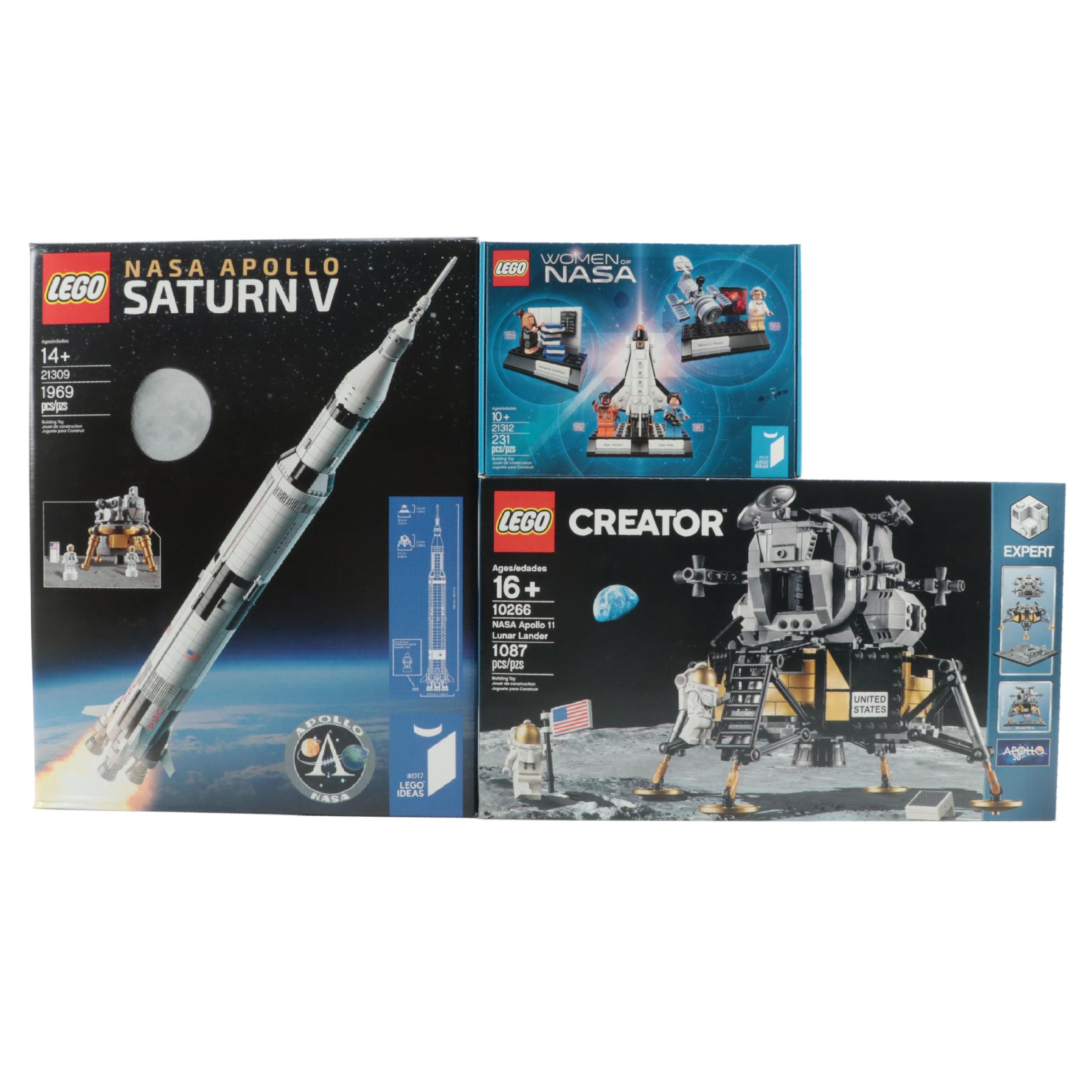 LEGO NASA Apollo Saturn V, Women of Nasa and Creator NASA Apollo 11 Lunar Lander
