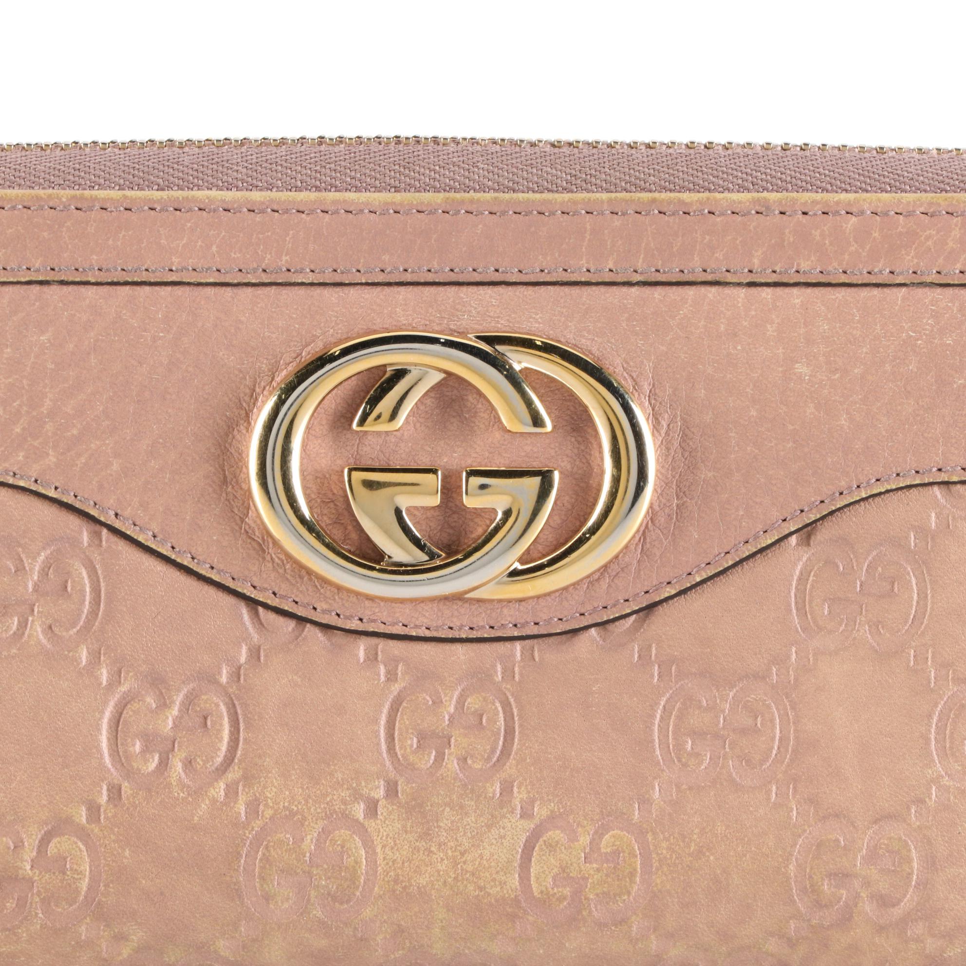 Gucci GG Zip-Around Wallet in Guccissima Leather