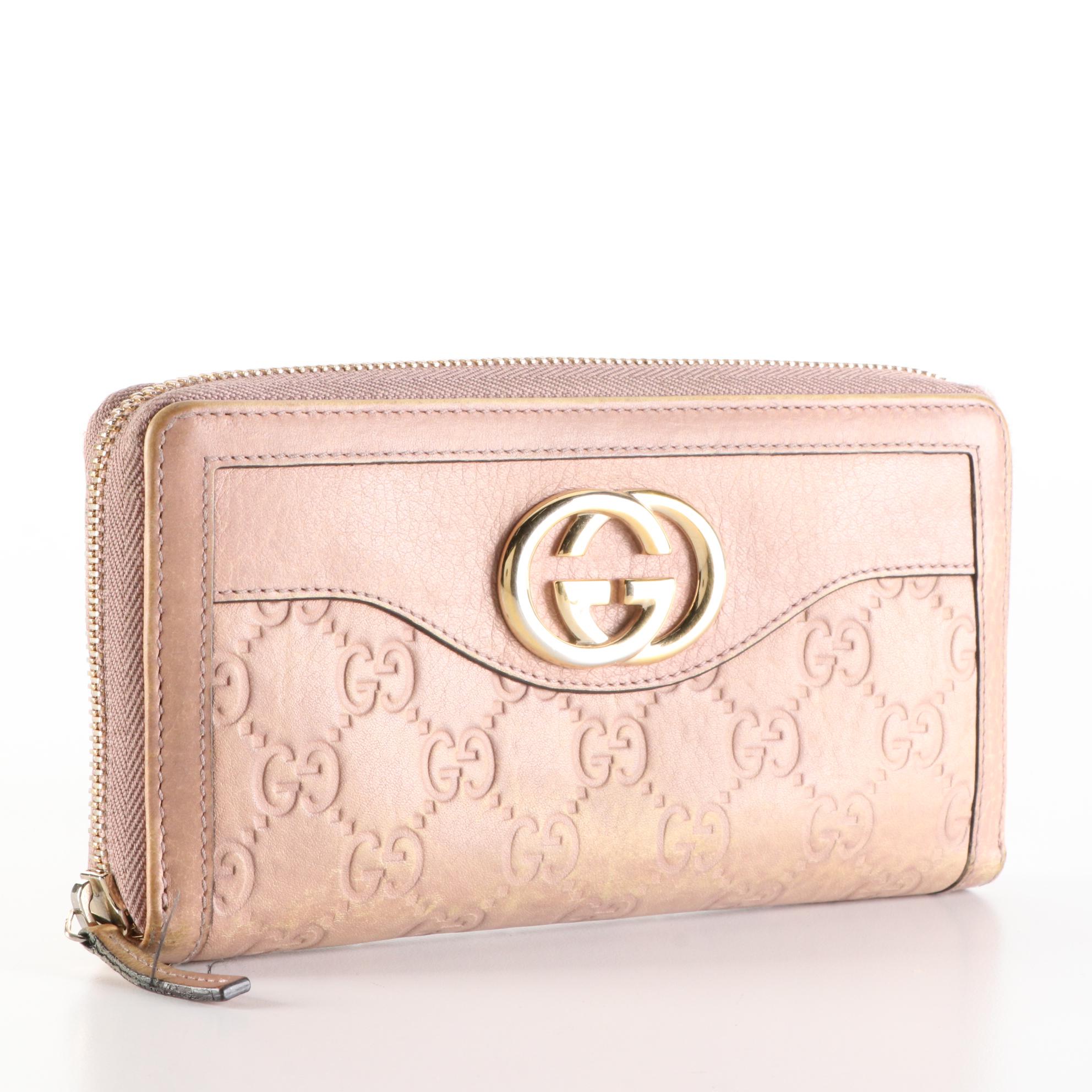 Gucci GG Zip-Around Wallet in Guccissima Leather