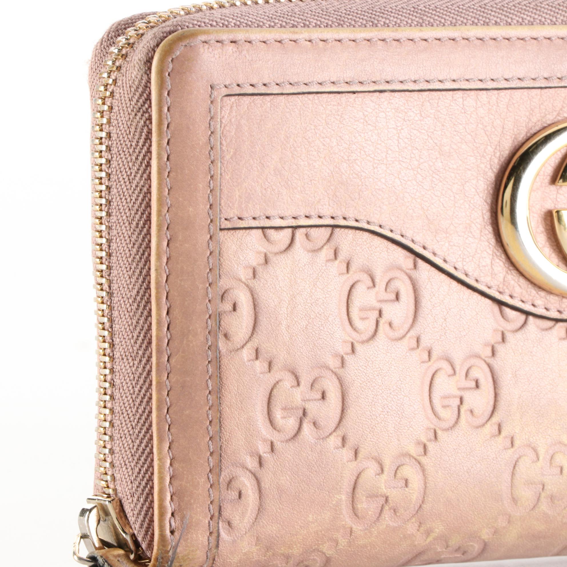 Gucci GG Zip-Around Wallet in Guccissima Leather