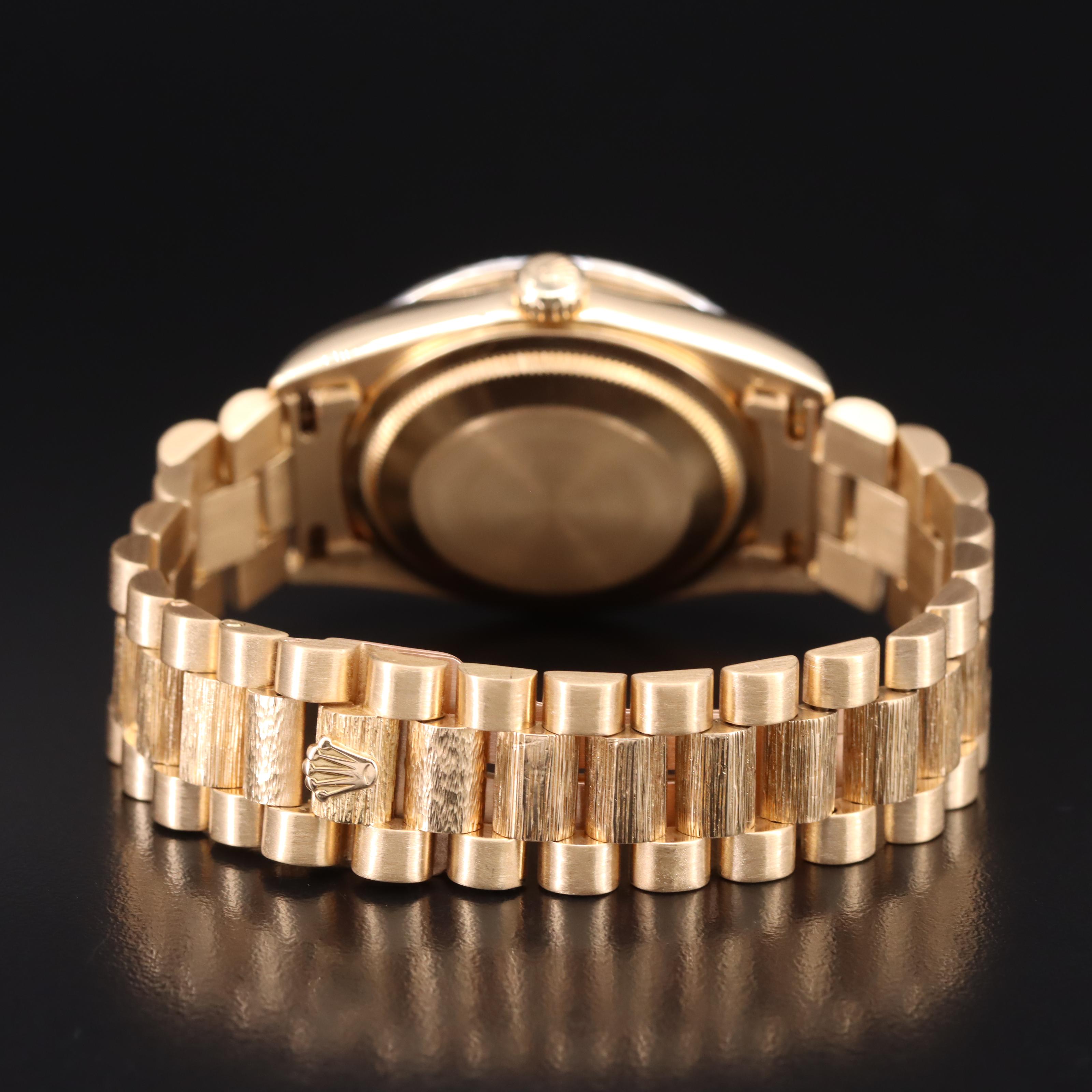 1989 - 1990 Rolex Day-Date President Diamond Dial and Bezel Watch