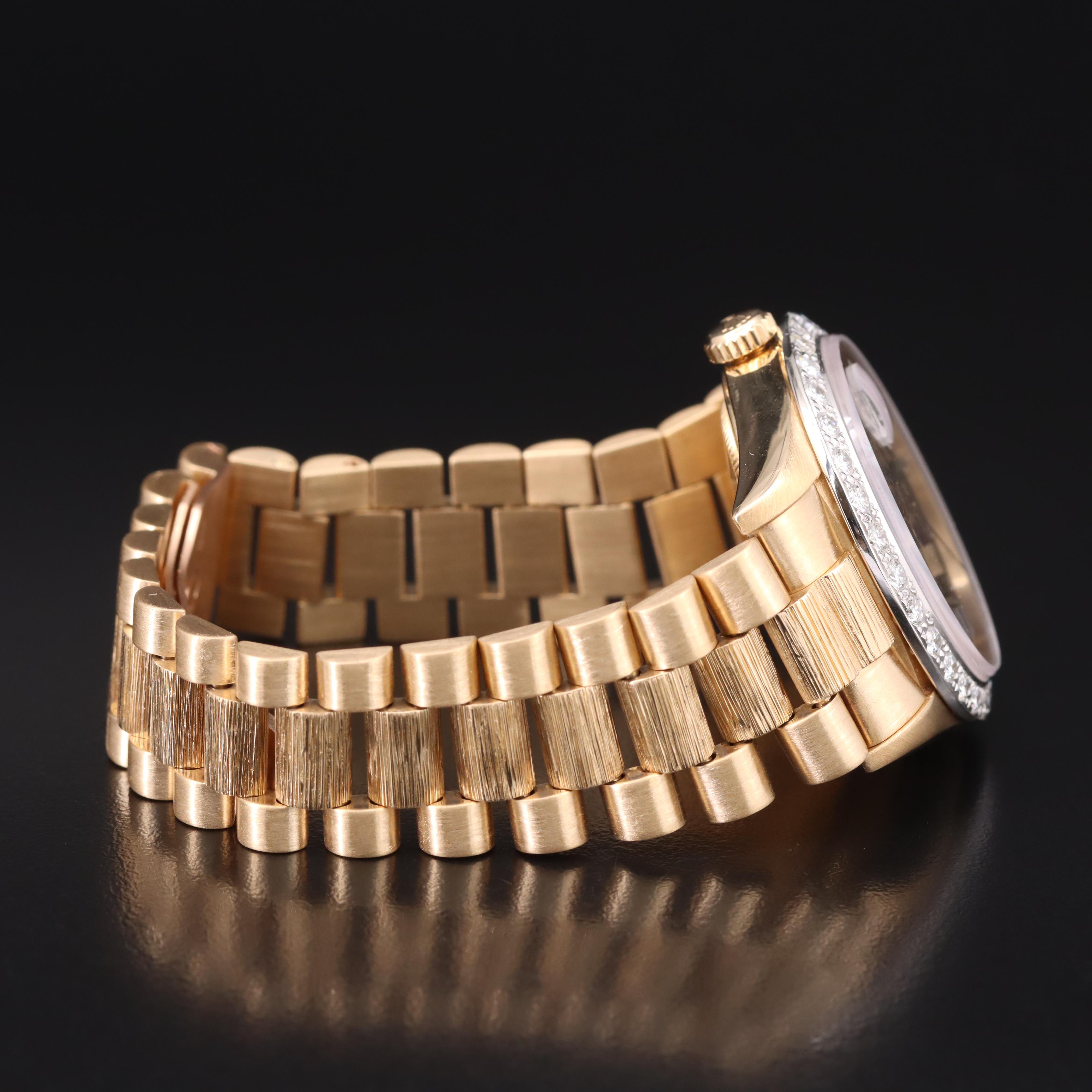 1989 - 1990 Rolex Day-Date President Diamond Dial and Bezel Watch