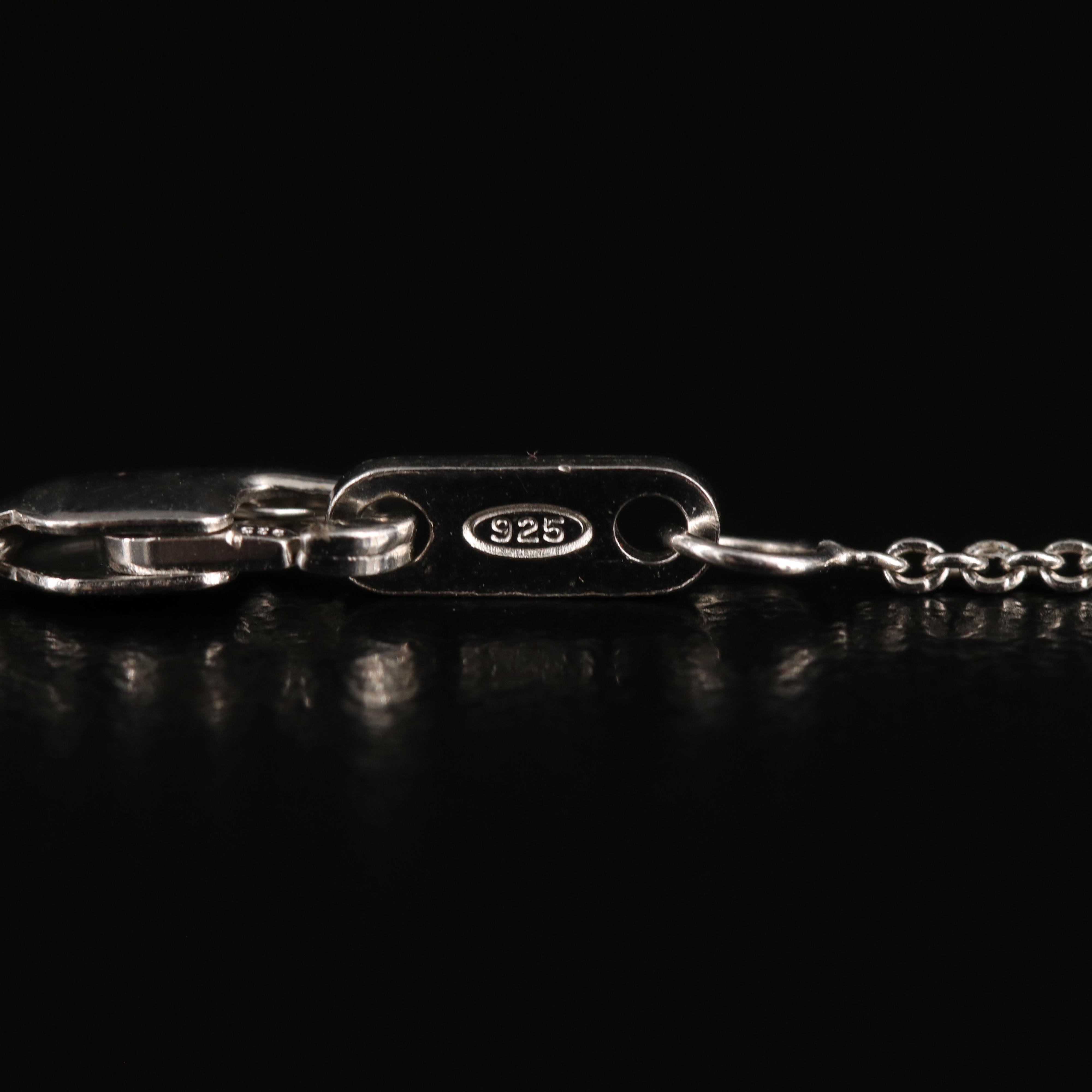 Sterling Diamond Infinity Pendant Necklace