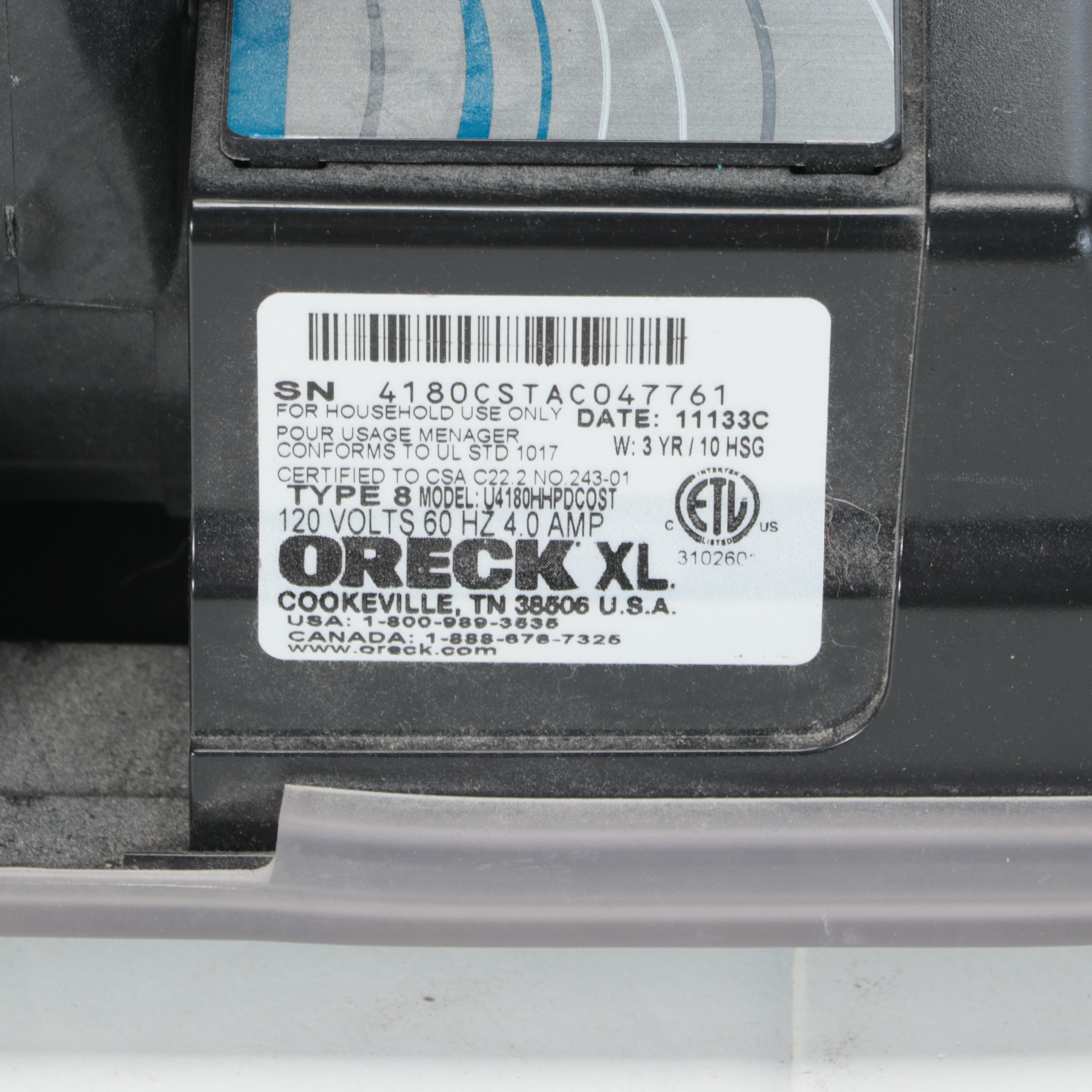 Oreck XL Pro Plus II Vacuum Cleaner