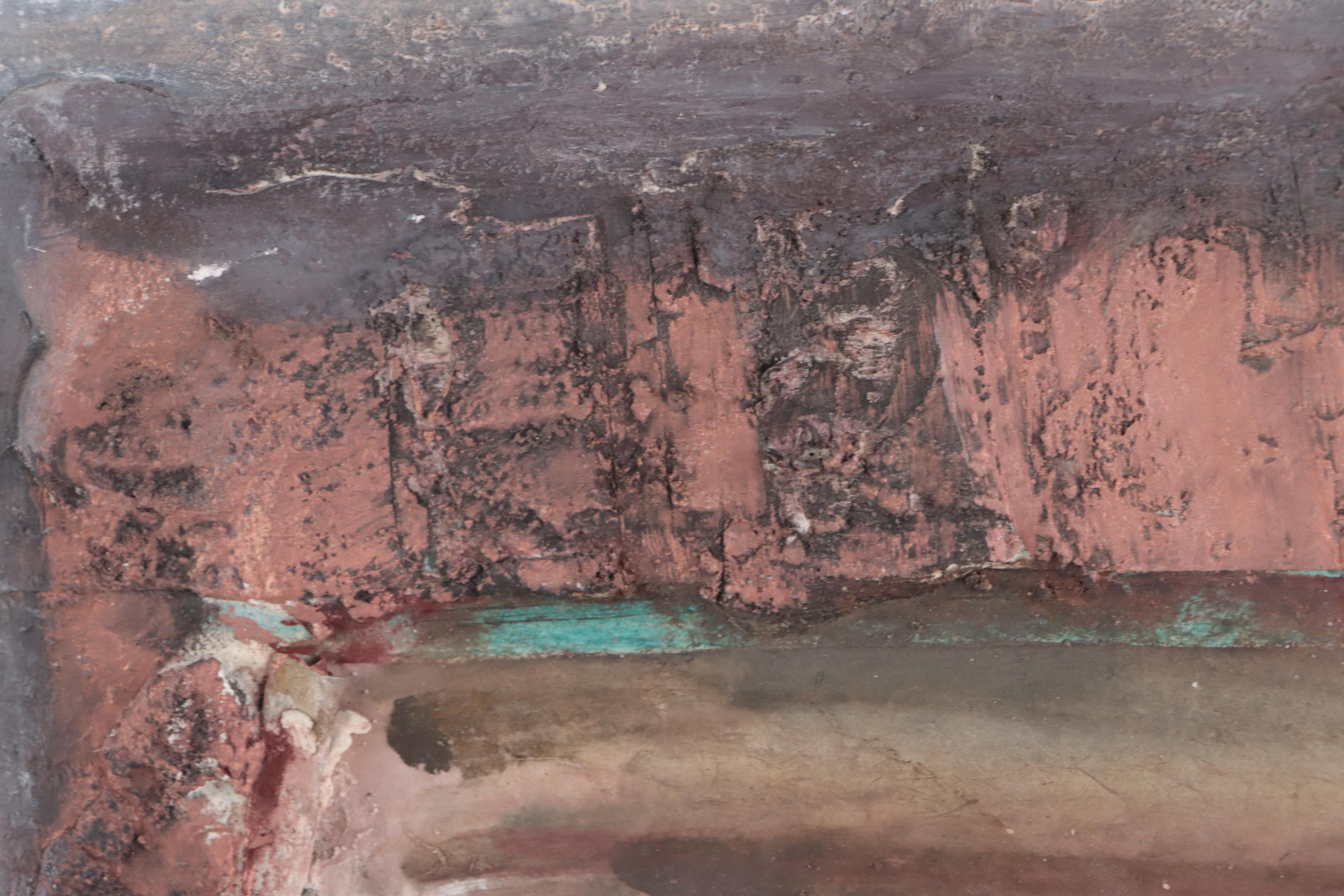 Juliet Holland Mixed Media Painting "Beach Symphony #3," 1992 - 1994