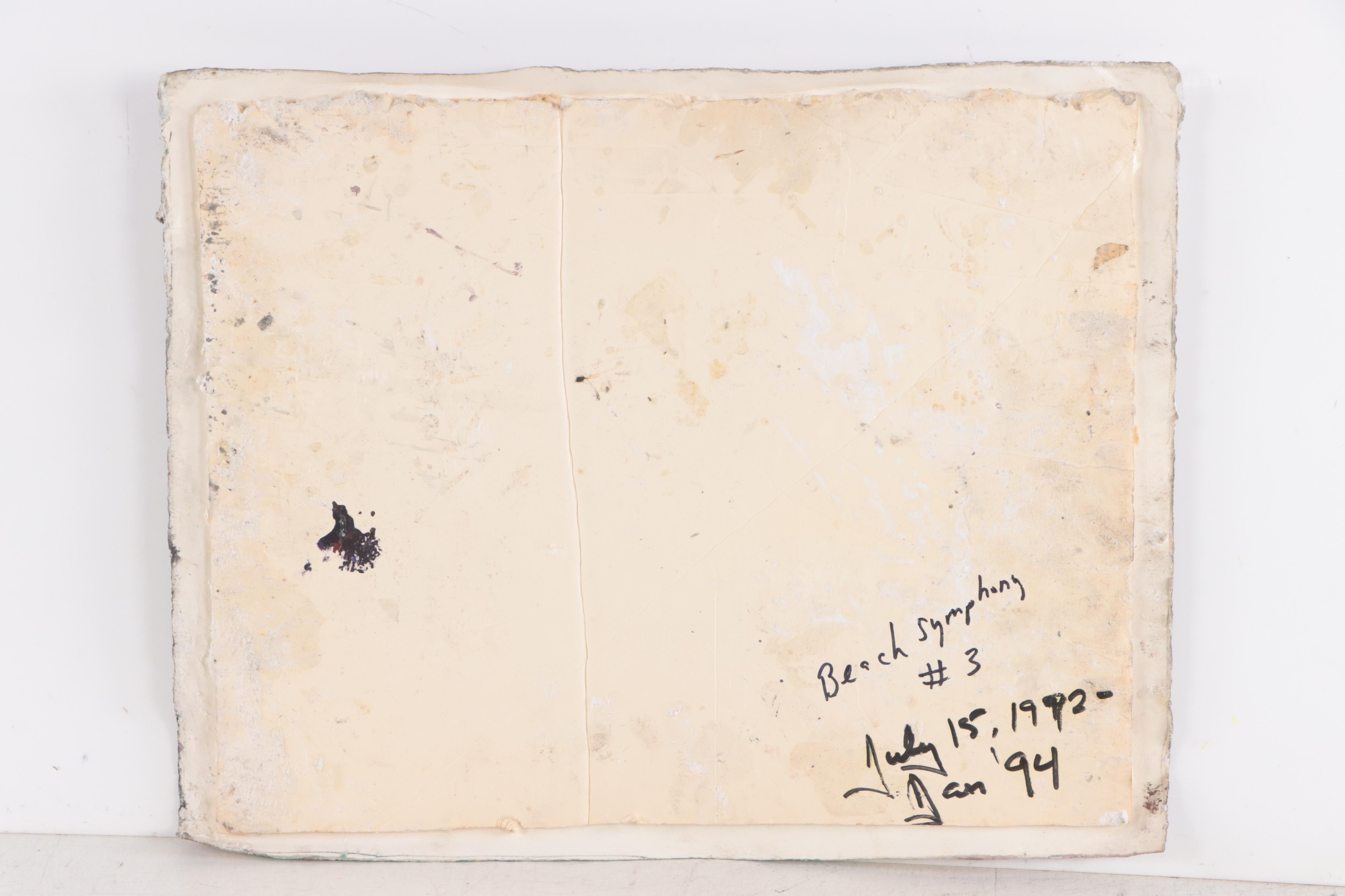 Juliet Holland Mixed Media Painting "Beach Symphony #3," 1992 - 1994