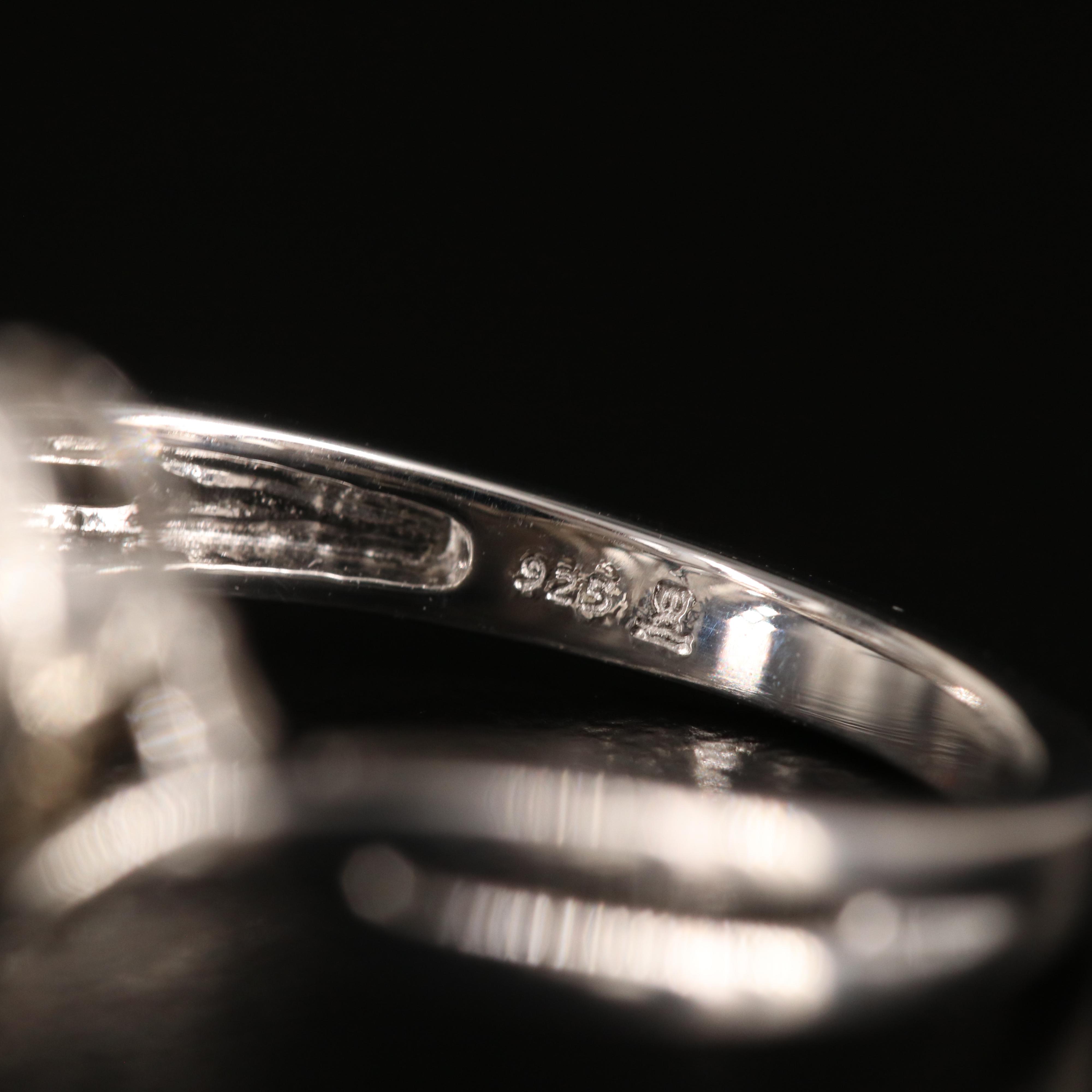 Sterling Diamond Infinity Heart Ring