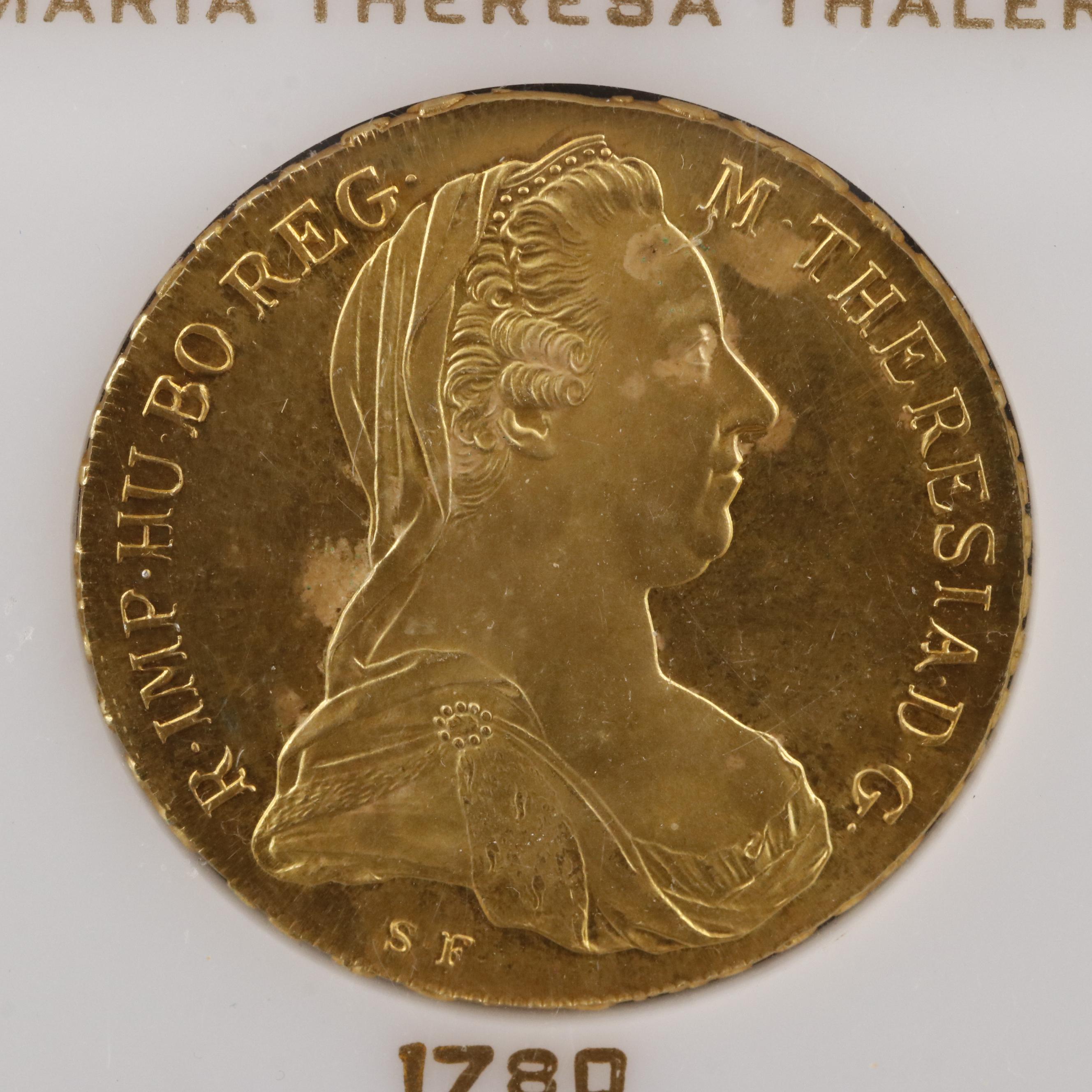 1780 (Restrike) Gold Plated Maria Theresa Thaler
