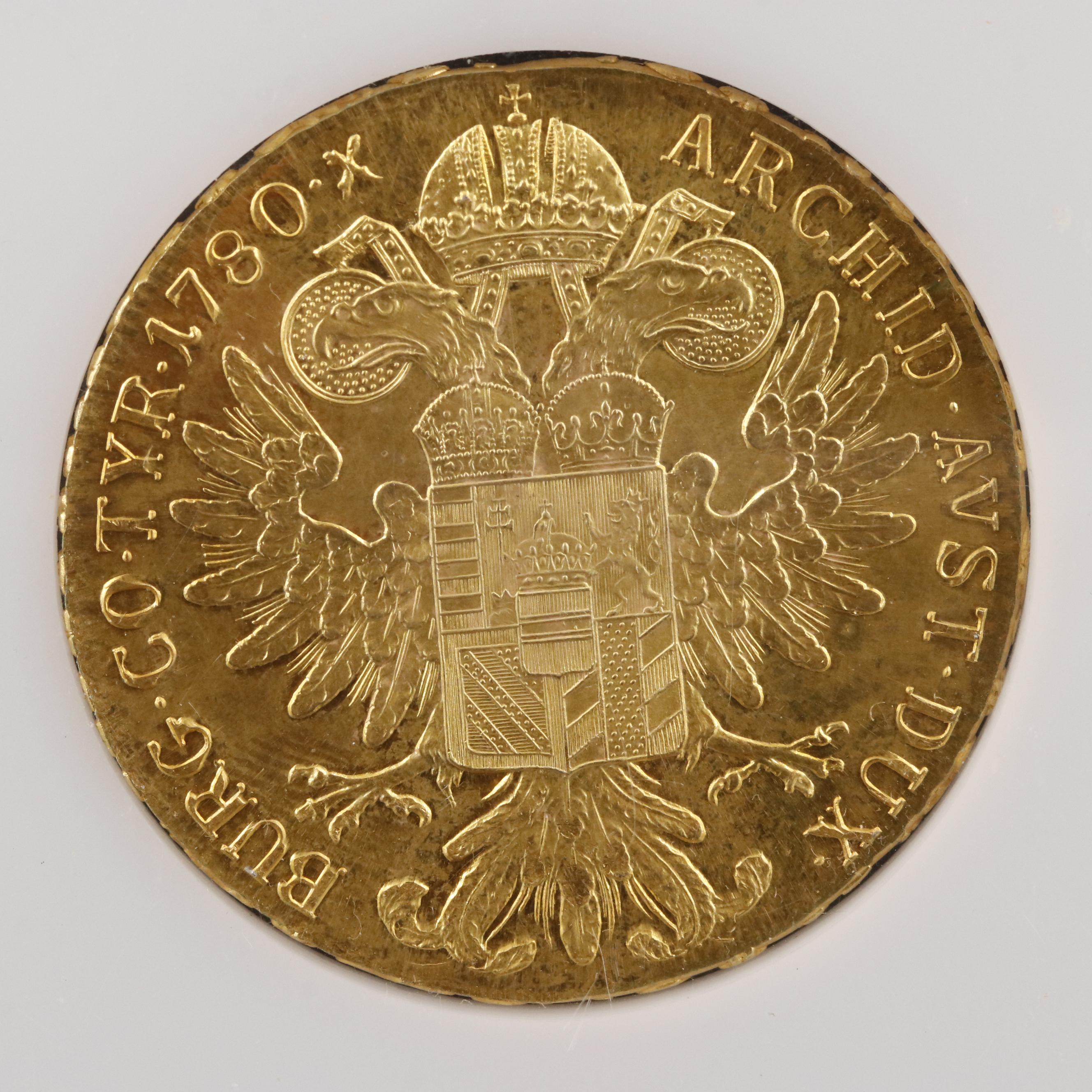 1780 (Restrike) Gold Plated Maria Theresa Thaler