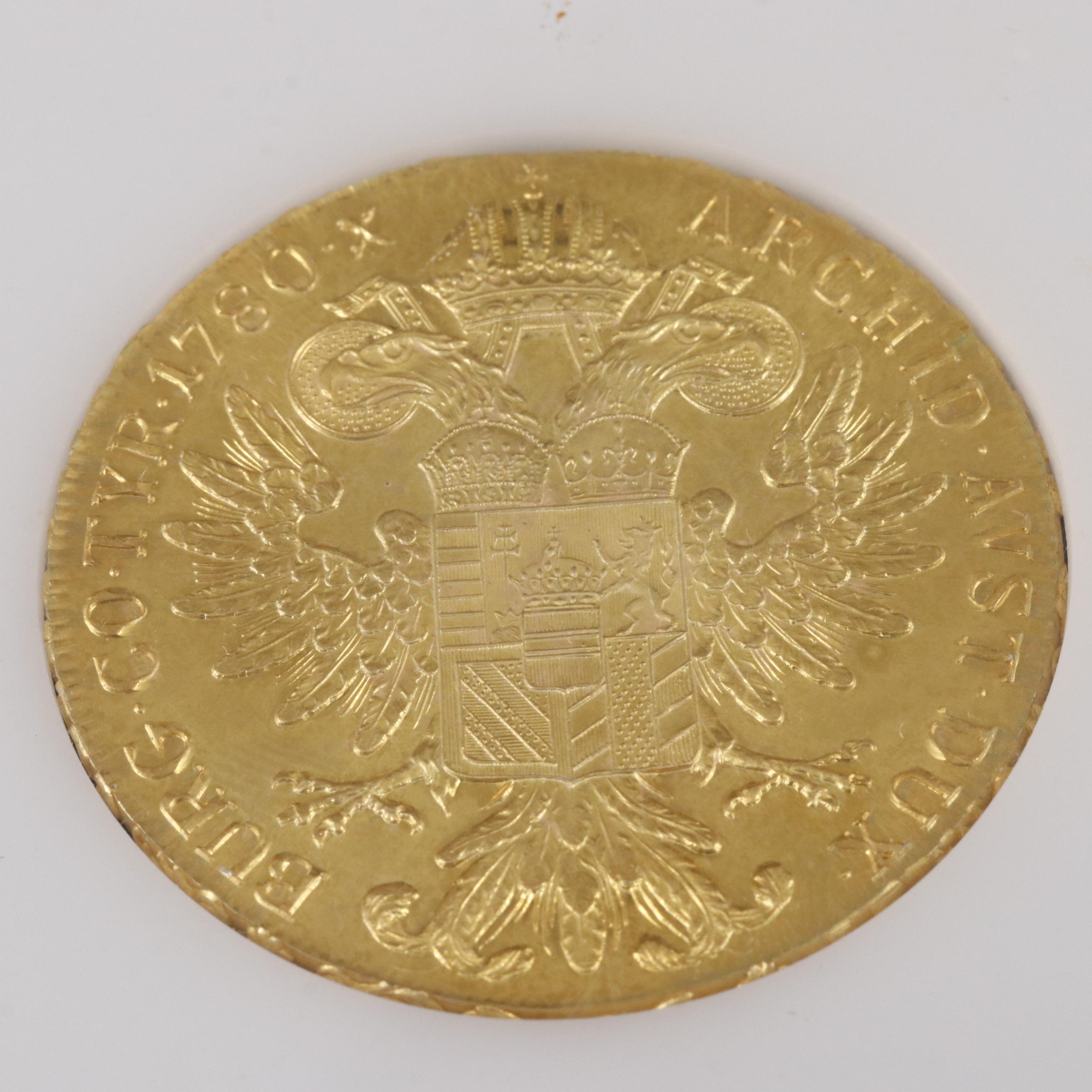 1780 (Restrike) Gold Plated Maria Theresa Thaler