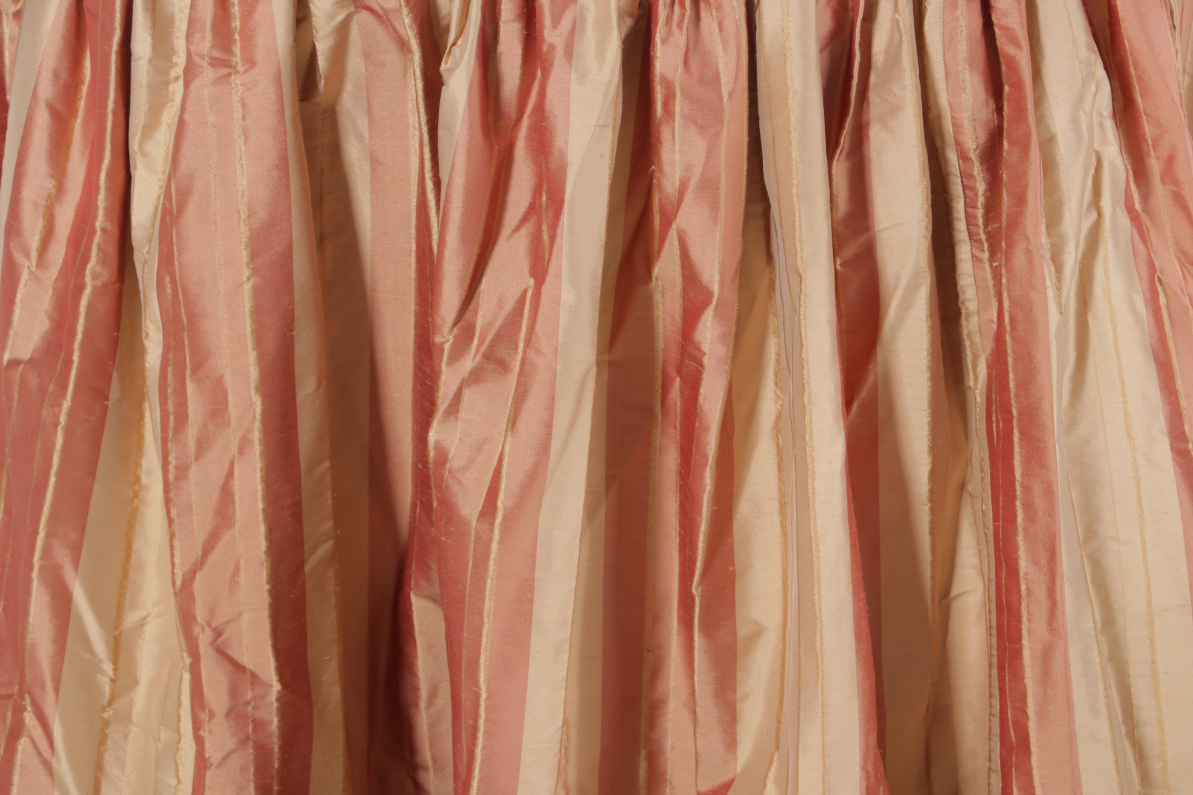 Raw and Woven Silk Draped Table