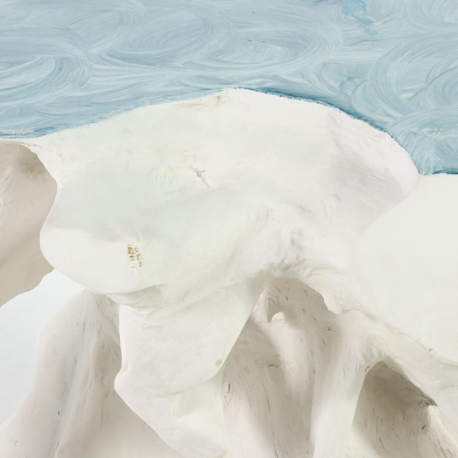 Paint-Decorated Tree Root Console Table