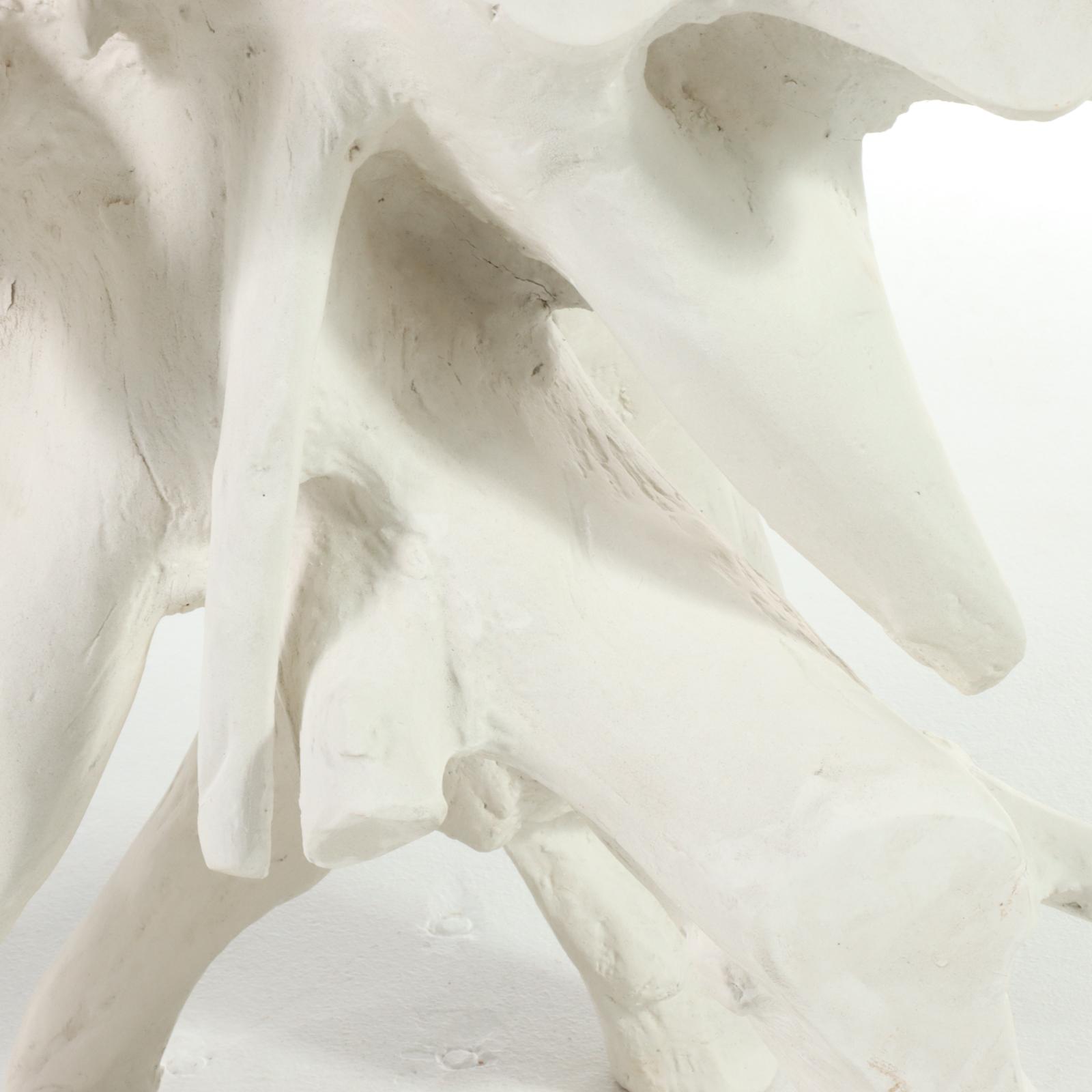 Paint-Decorated Tree Root Console Table