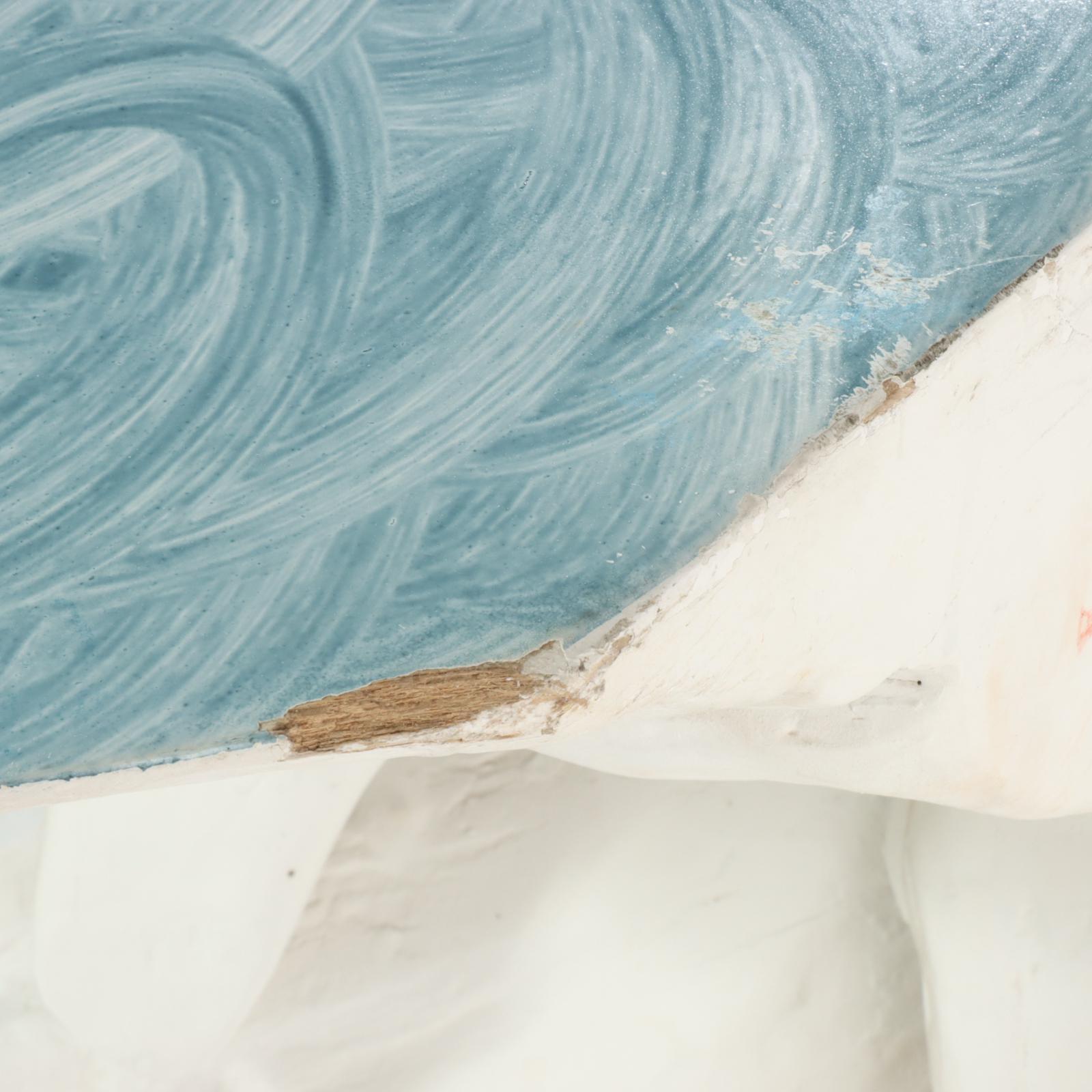 Paint-Decorated Tree Root Console Table