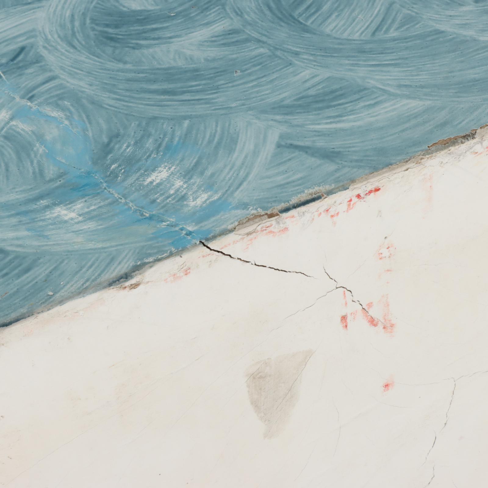 Paint-Decorated Tree Root Console Table